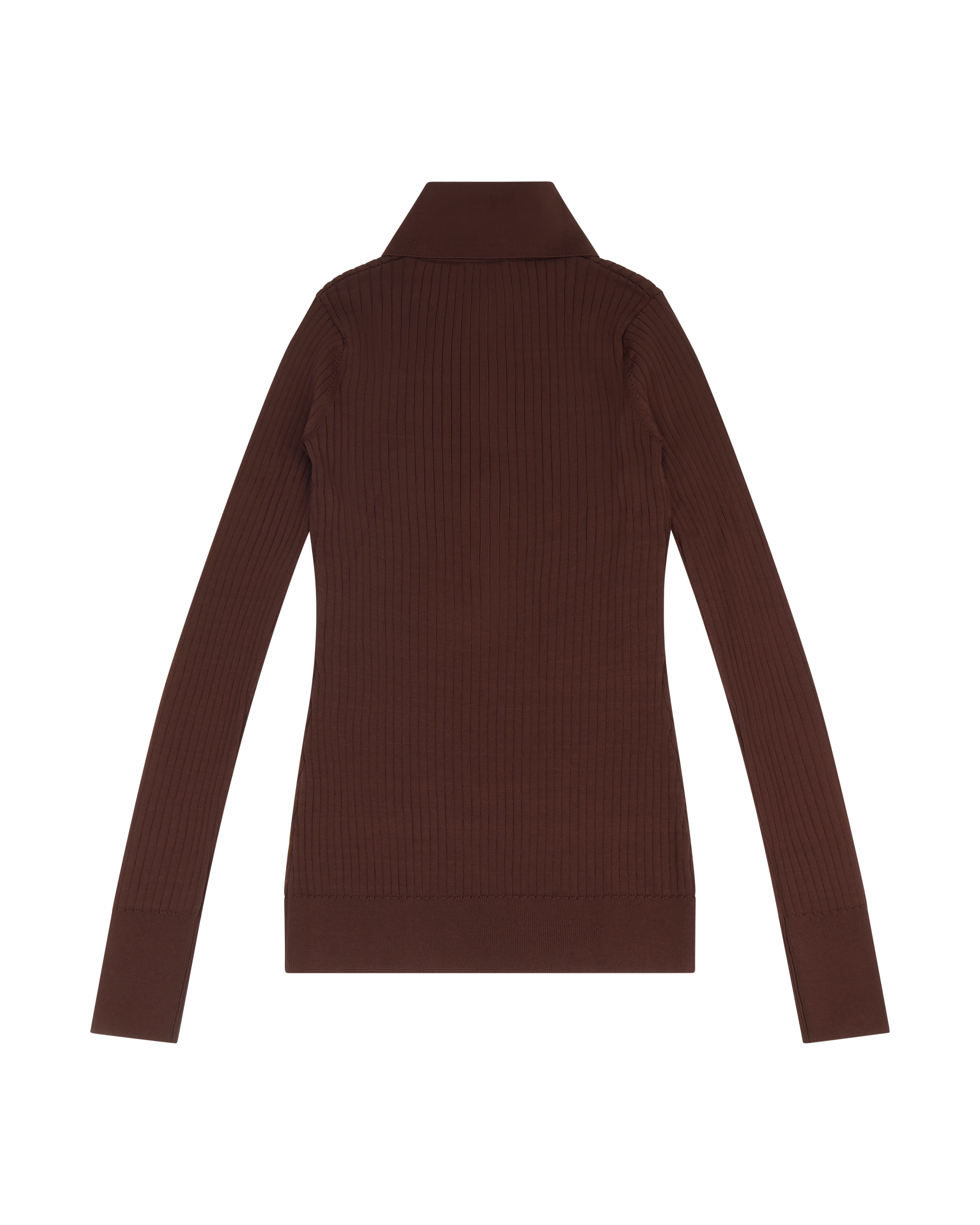 High Neck Henley Umber - Image 3