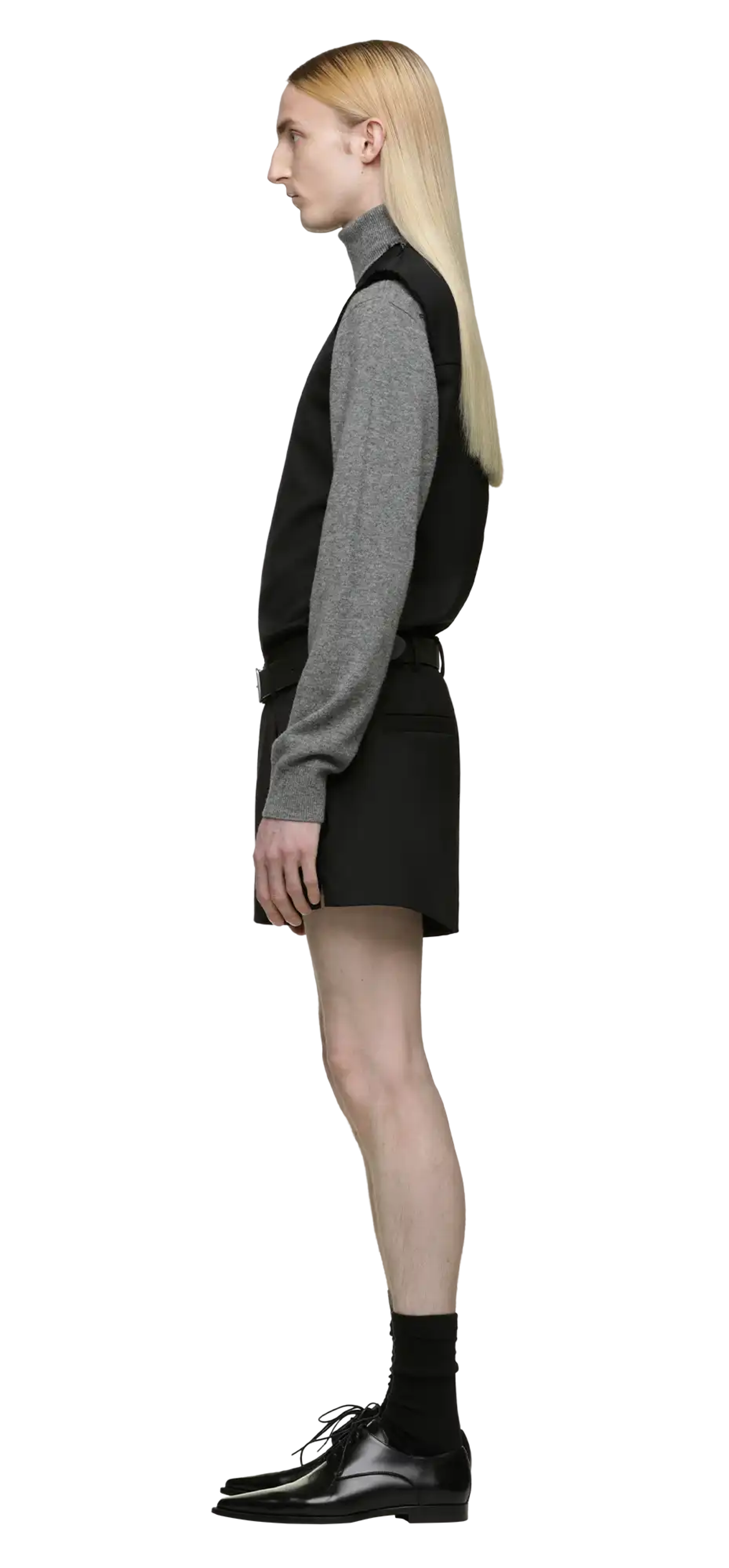 puny-short-black-wool character left view