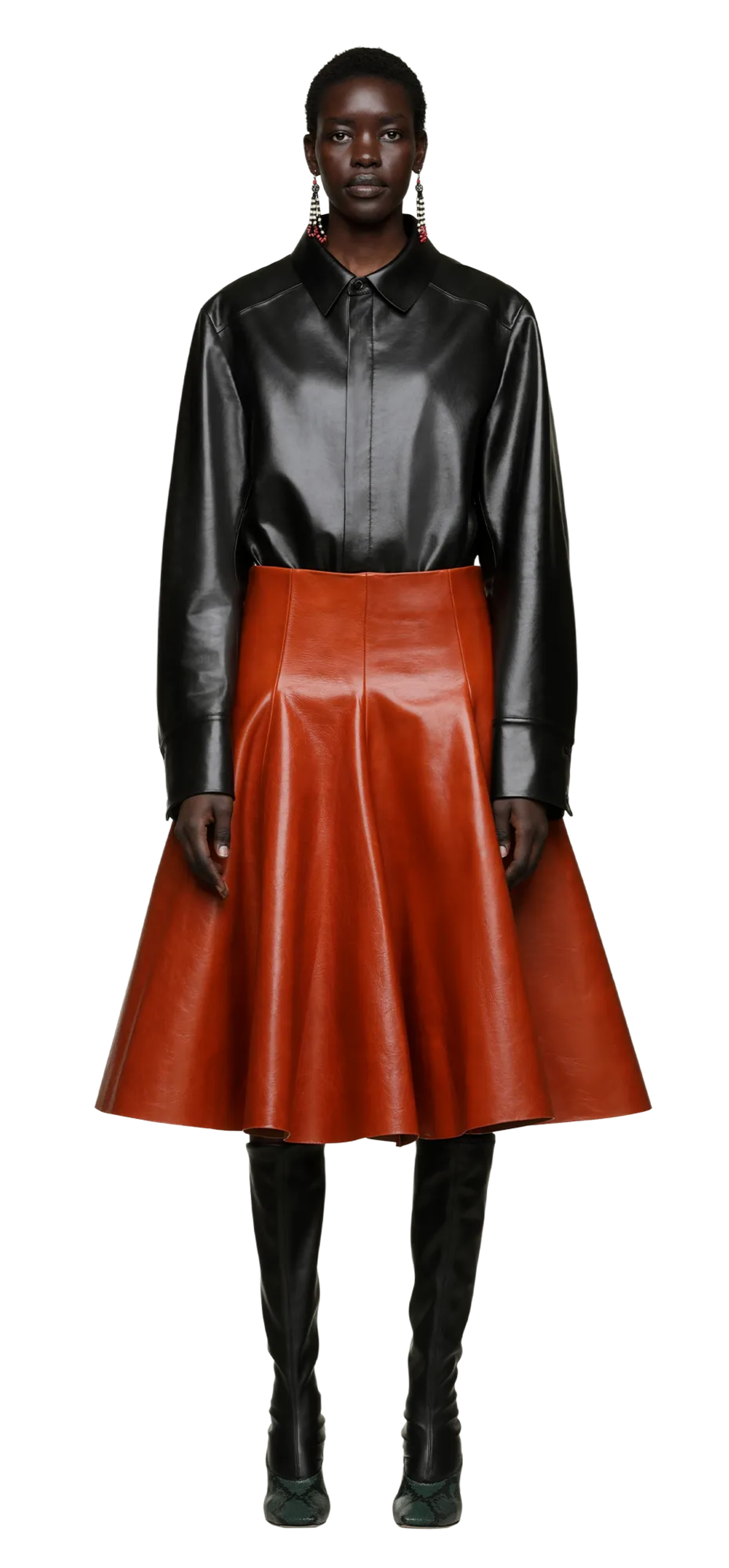 legacy-shirt-black-leather character front view