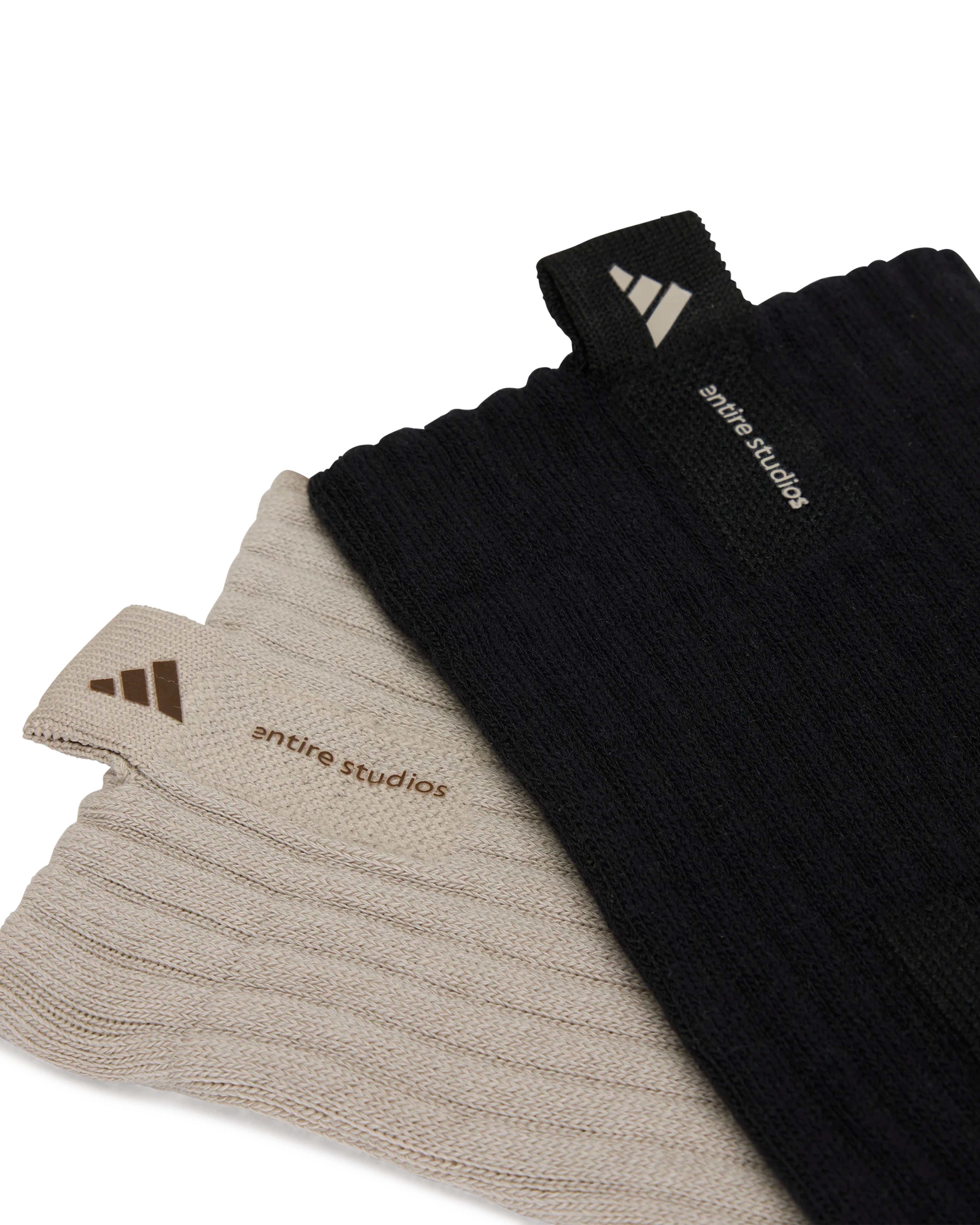 Regular Socks 2-Pair-Socks Black/Light Brown - Image 3