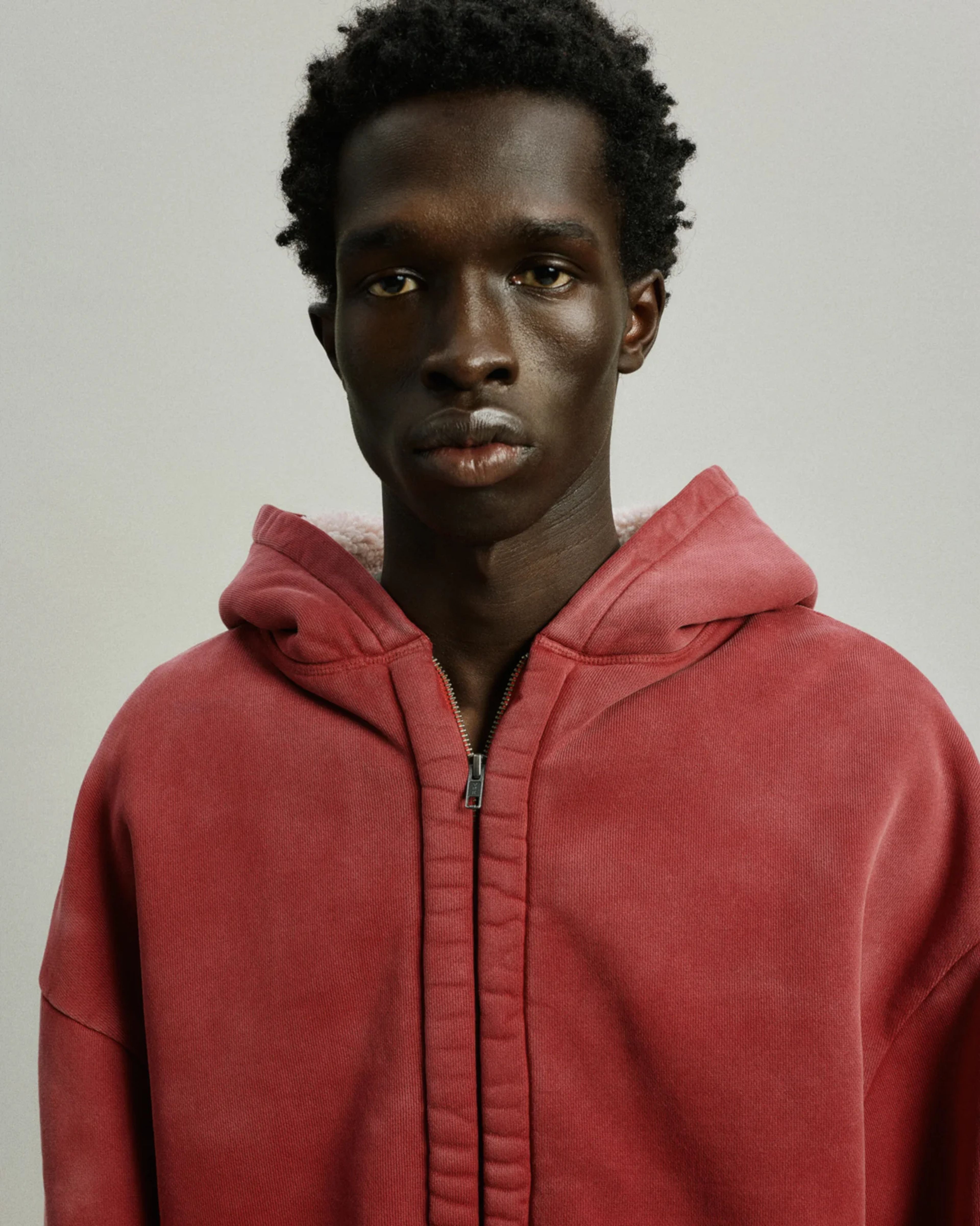 Sherpa Hood Red Clay - Image 4