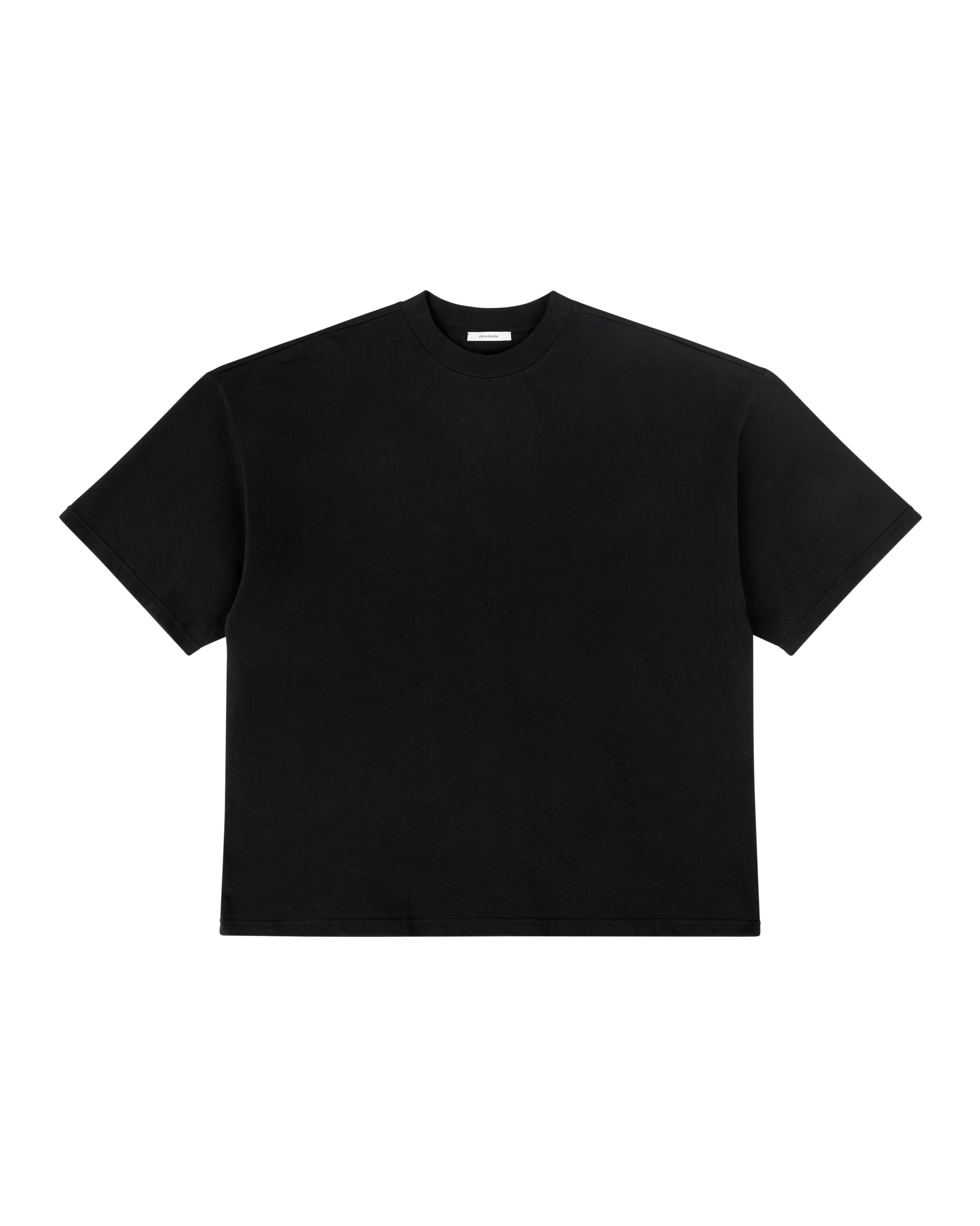 Heavy Boxy Tee Black - Image 8