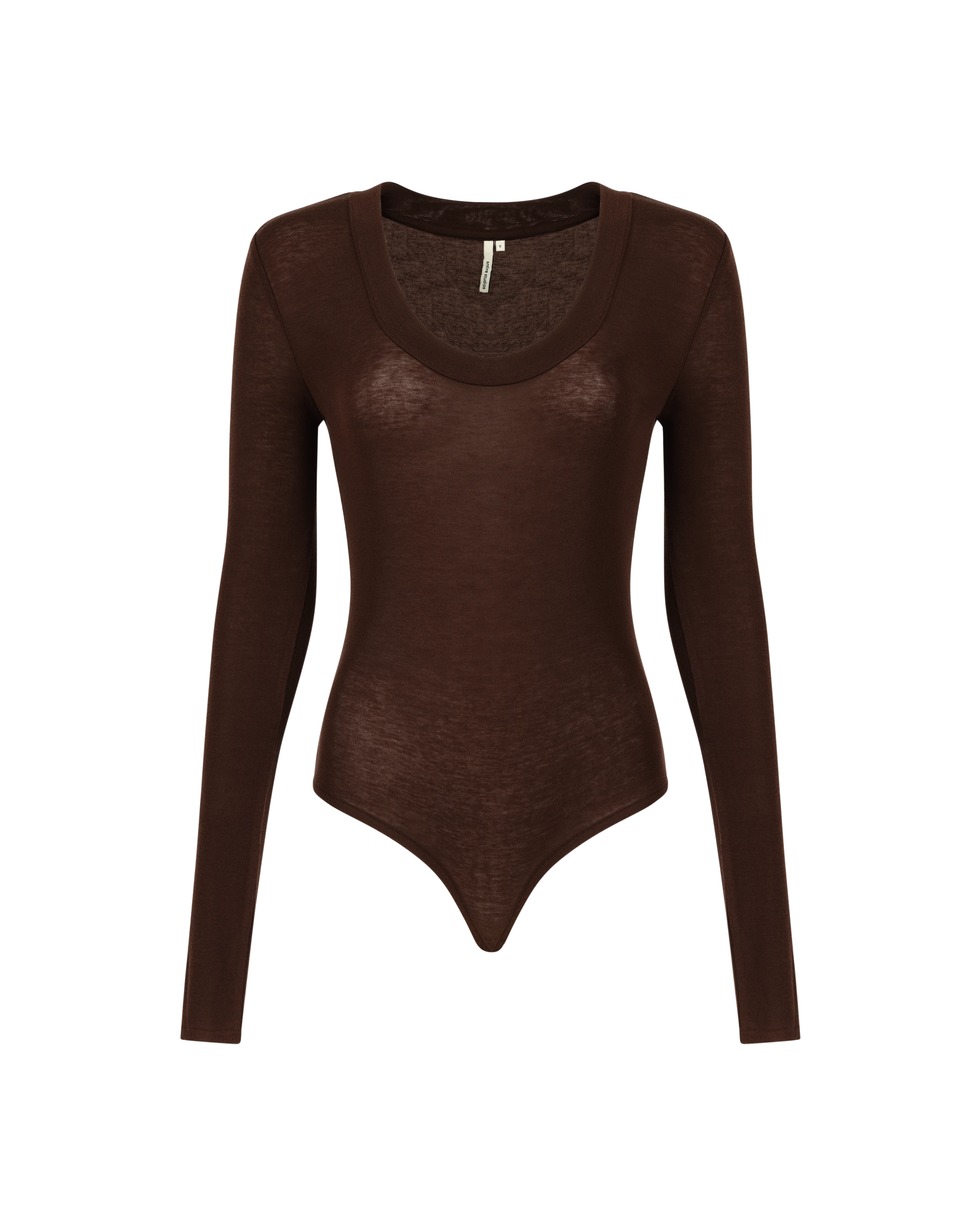 Circle Neck Bodysuit Saddlewood - Image 5
