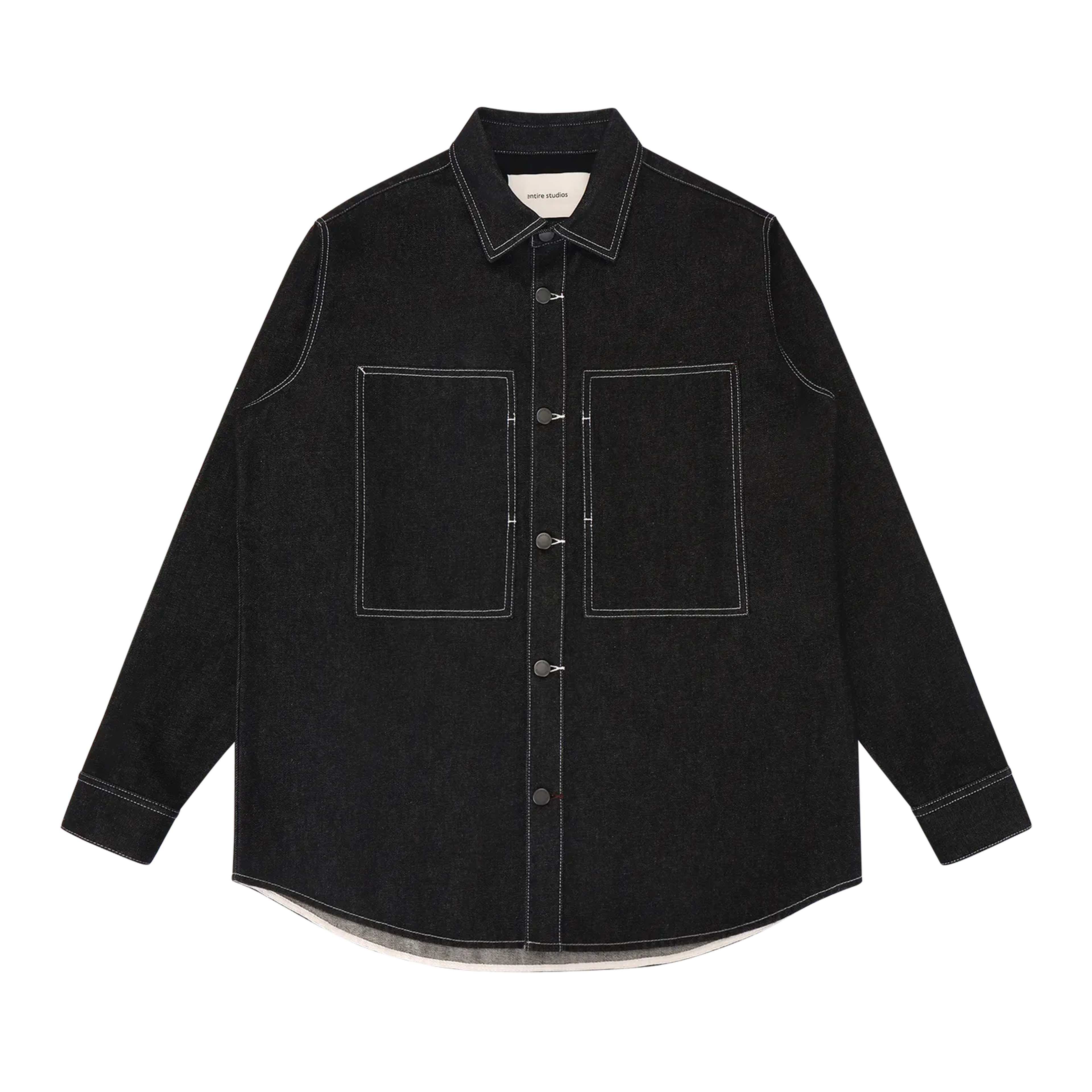 denim-shirt-raw-black garment view