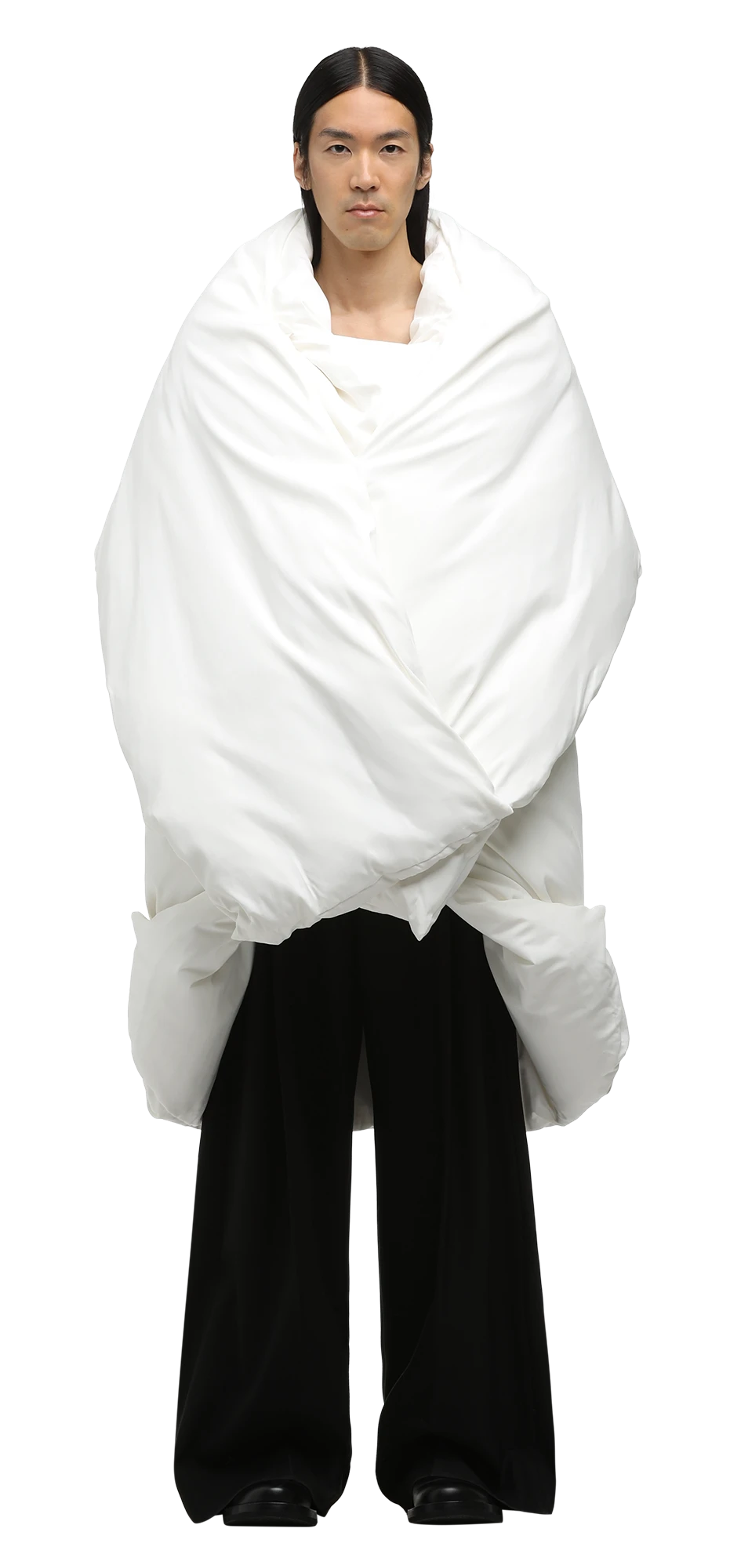 doona-coat-feather character front view