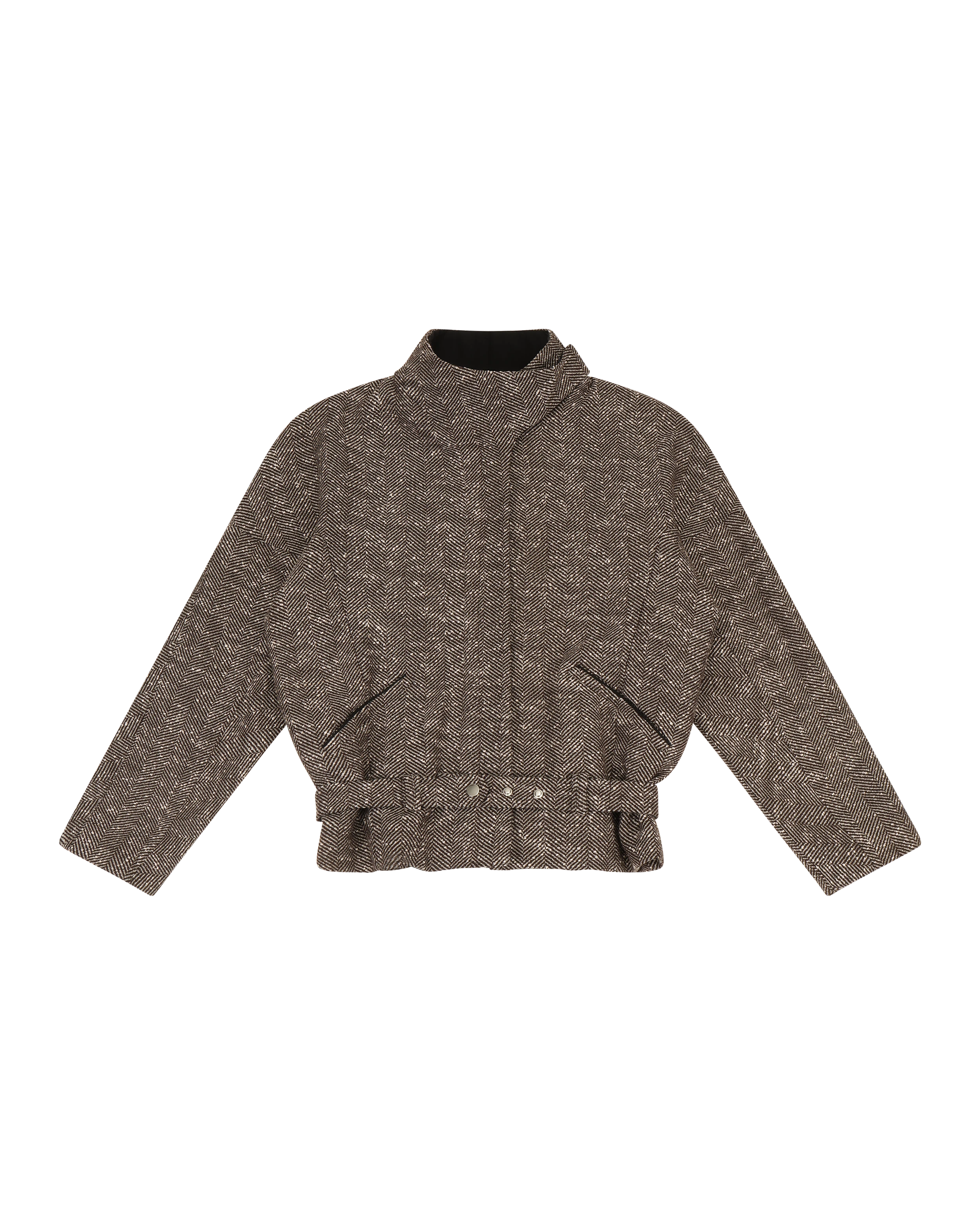 Contrast Aviator Jacket Brindle - Image 3