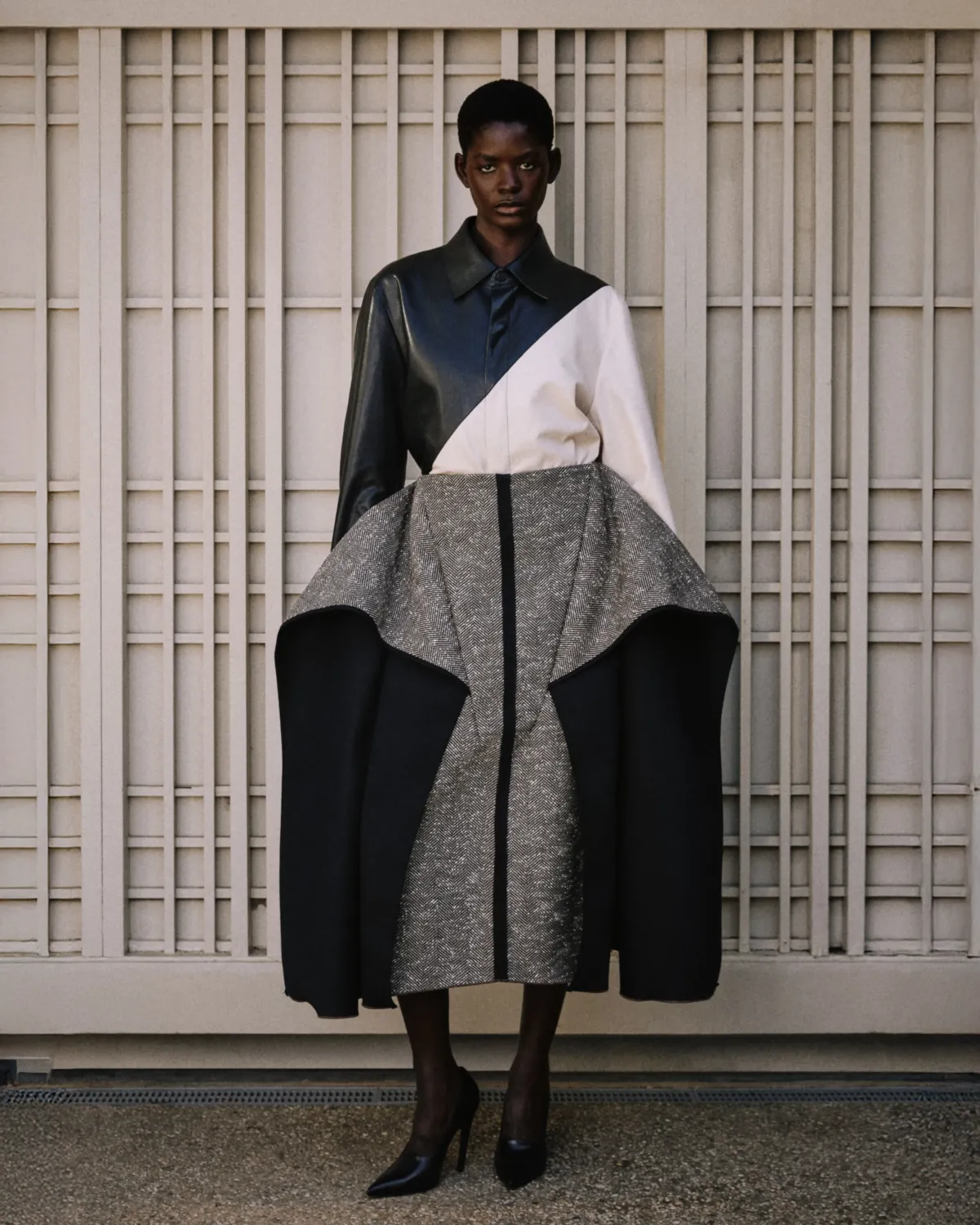 Leather Block Shirt Magpie - Image 2