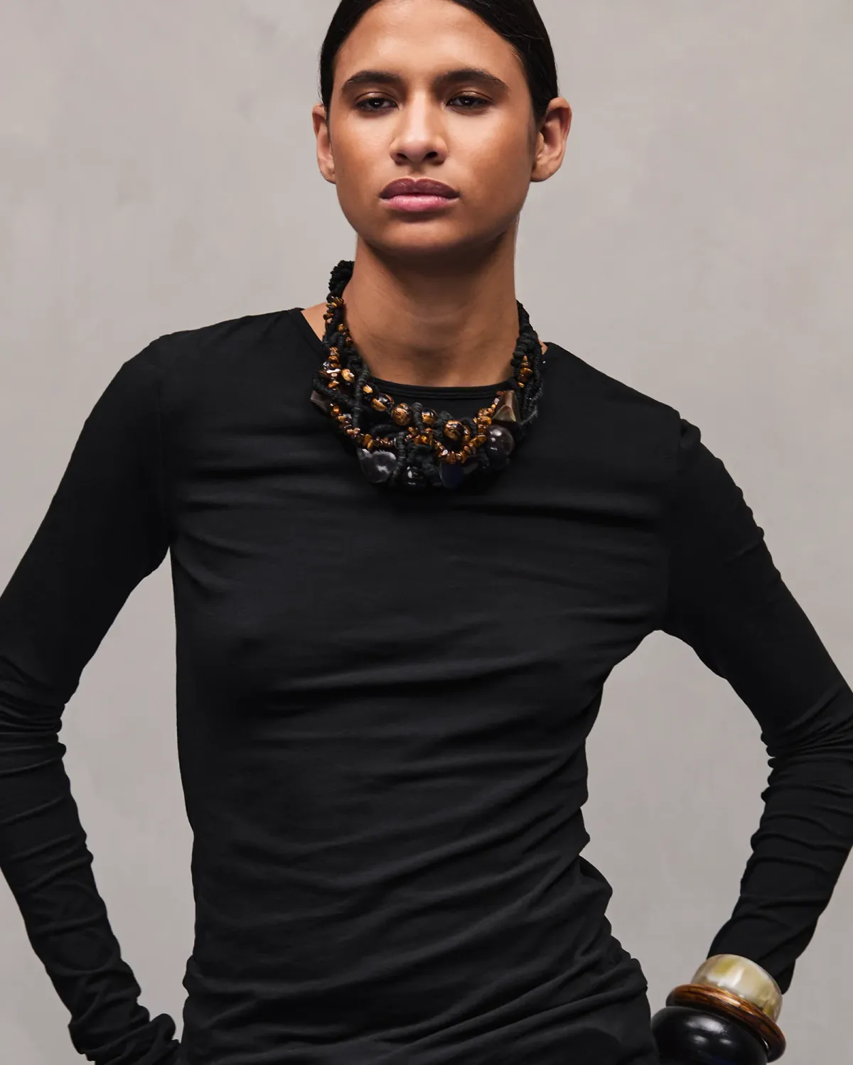 Sheer Long Sleeve Black - Image 3