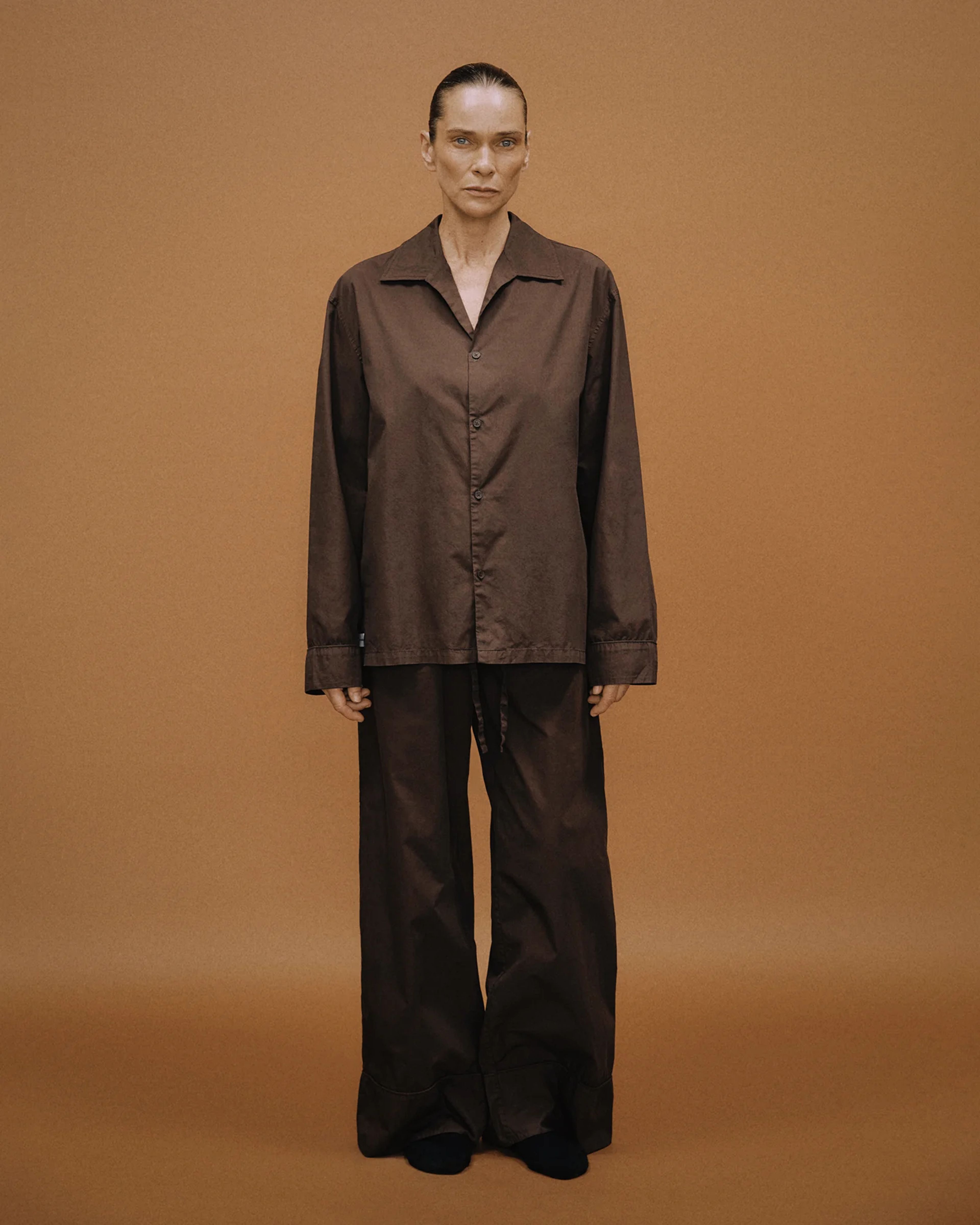 LS Pajama Shirt Brunette - Image 3