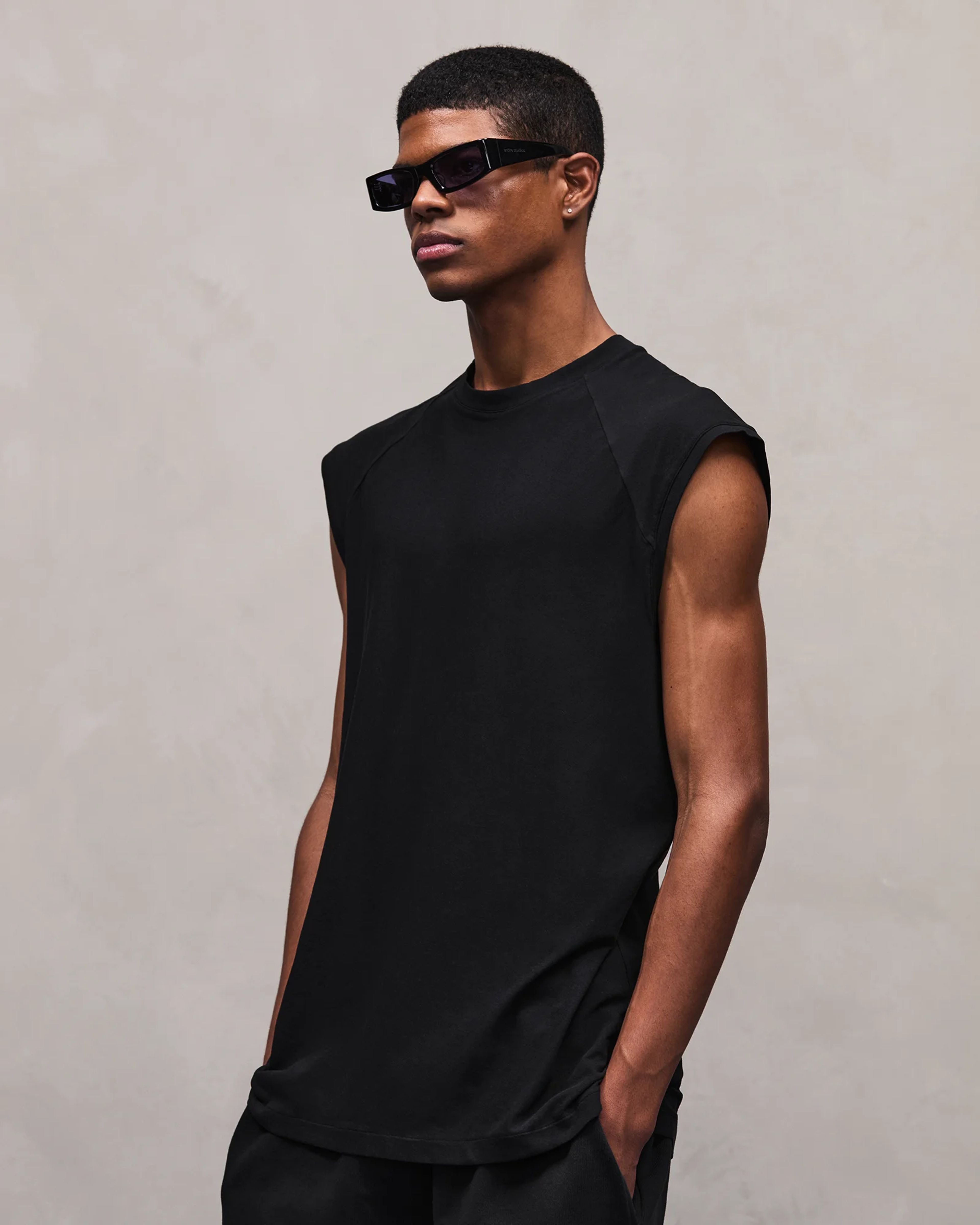 Cut Off Tank Black - Image 2