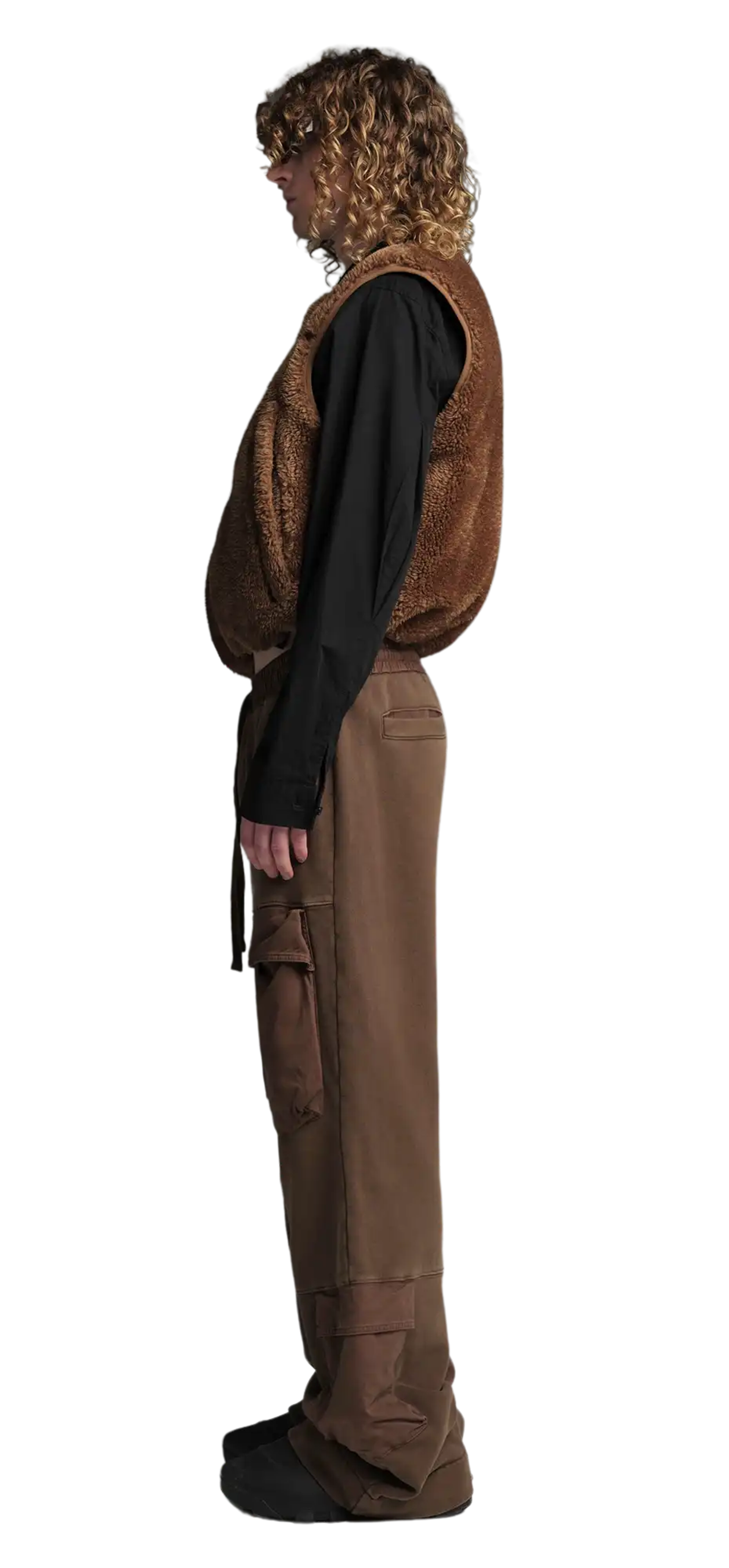 furry-vest-deer character left view