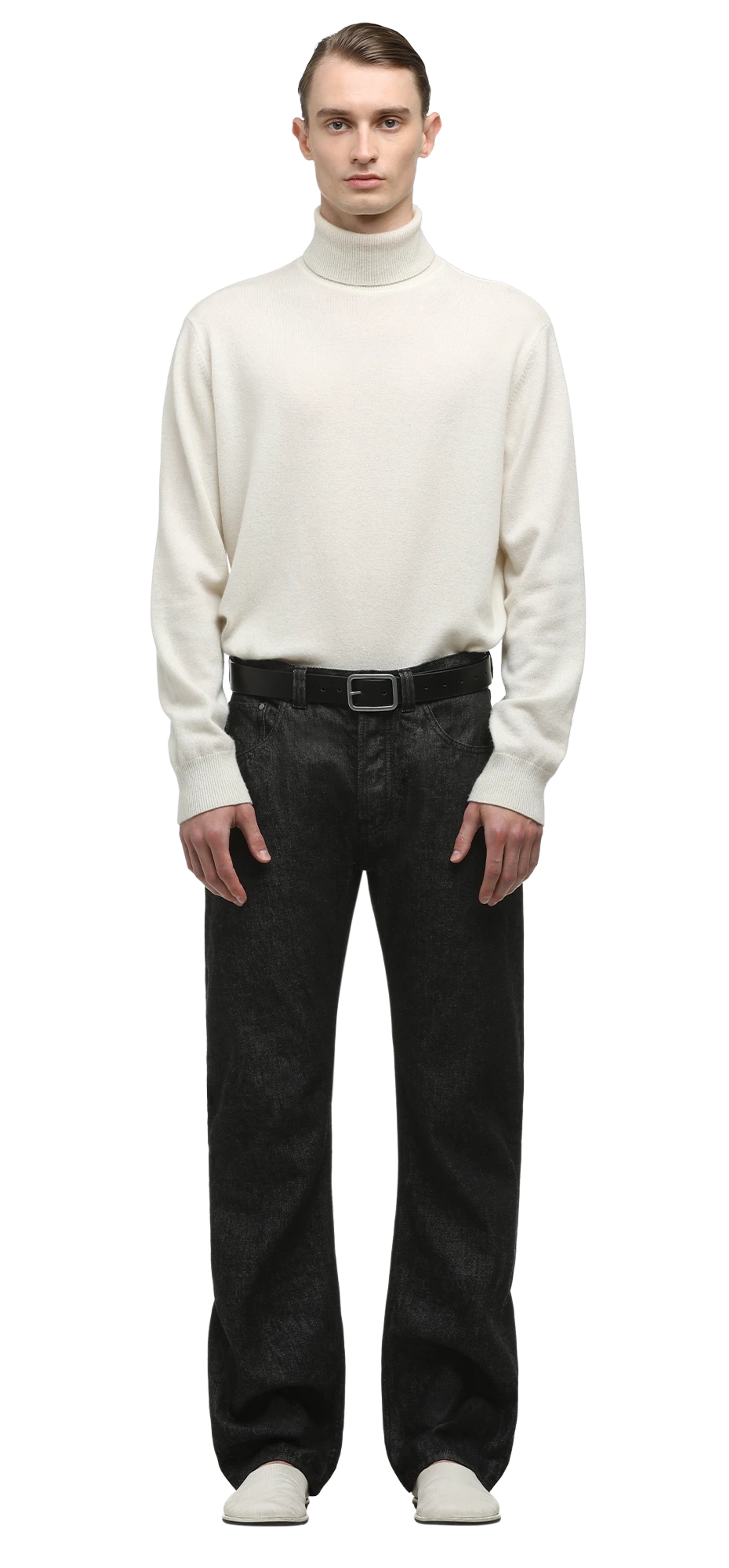 slem-jeans-raw-black character front view