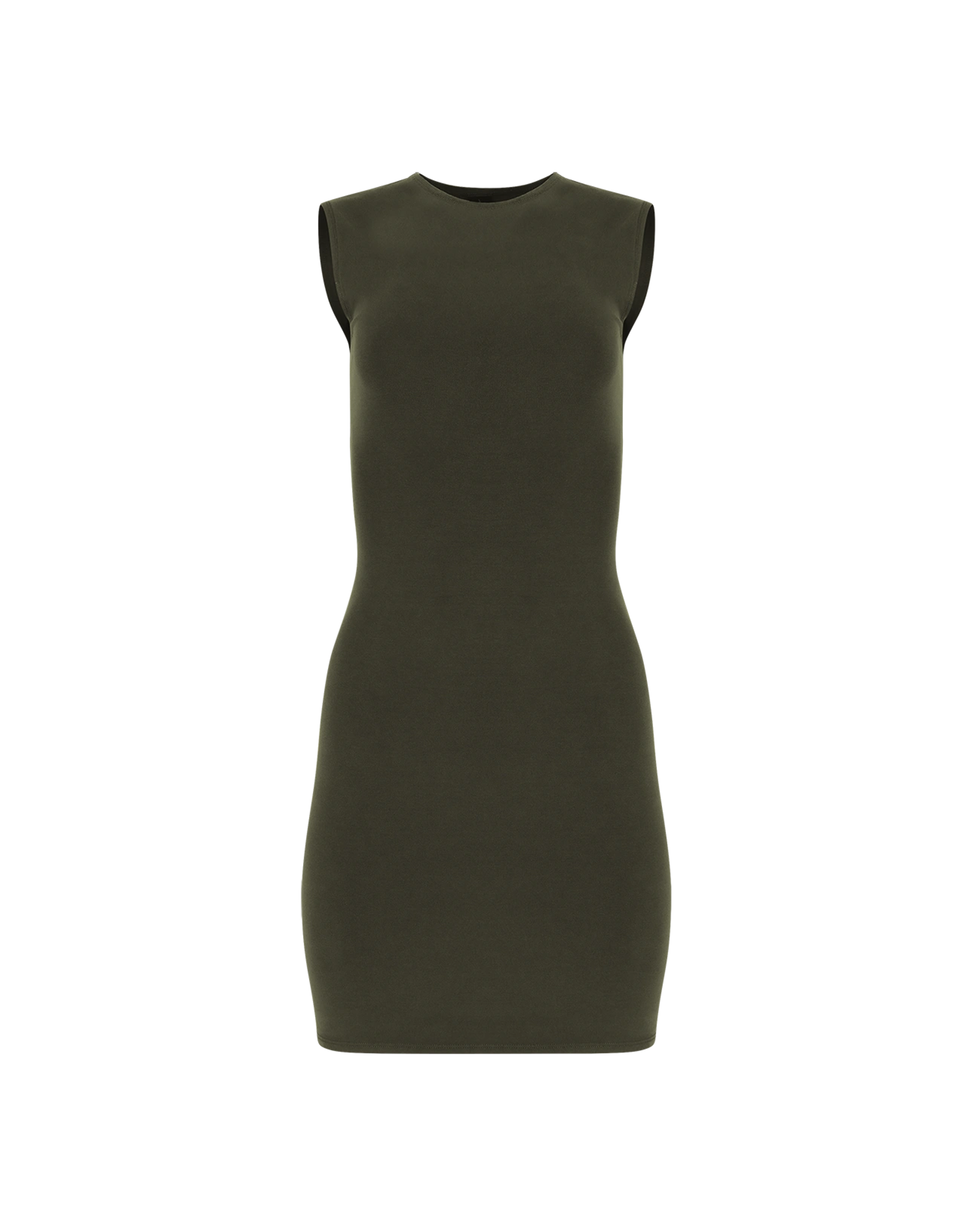 Sleeveless Mini Cotton Spandex Military - Image 1
