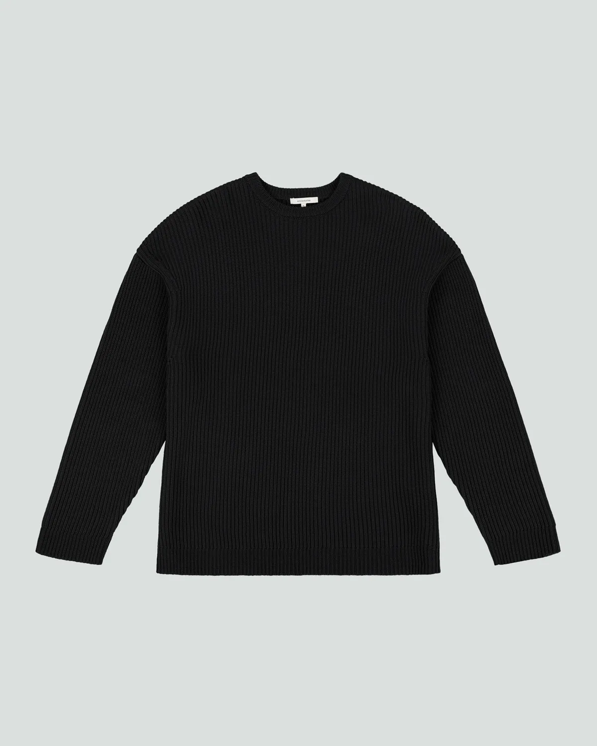 Oversize Knit Crewneck Black - Image 7