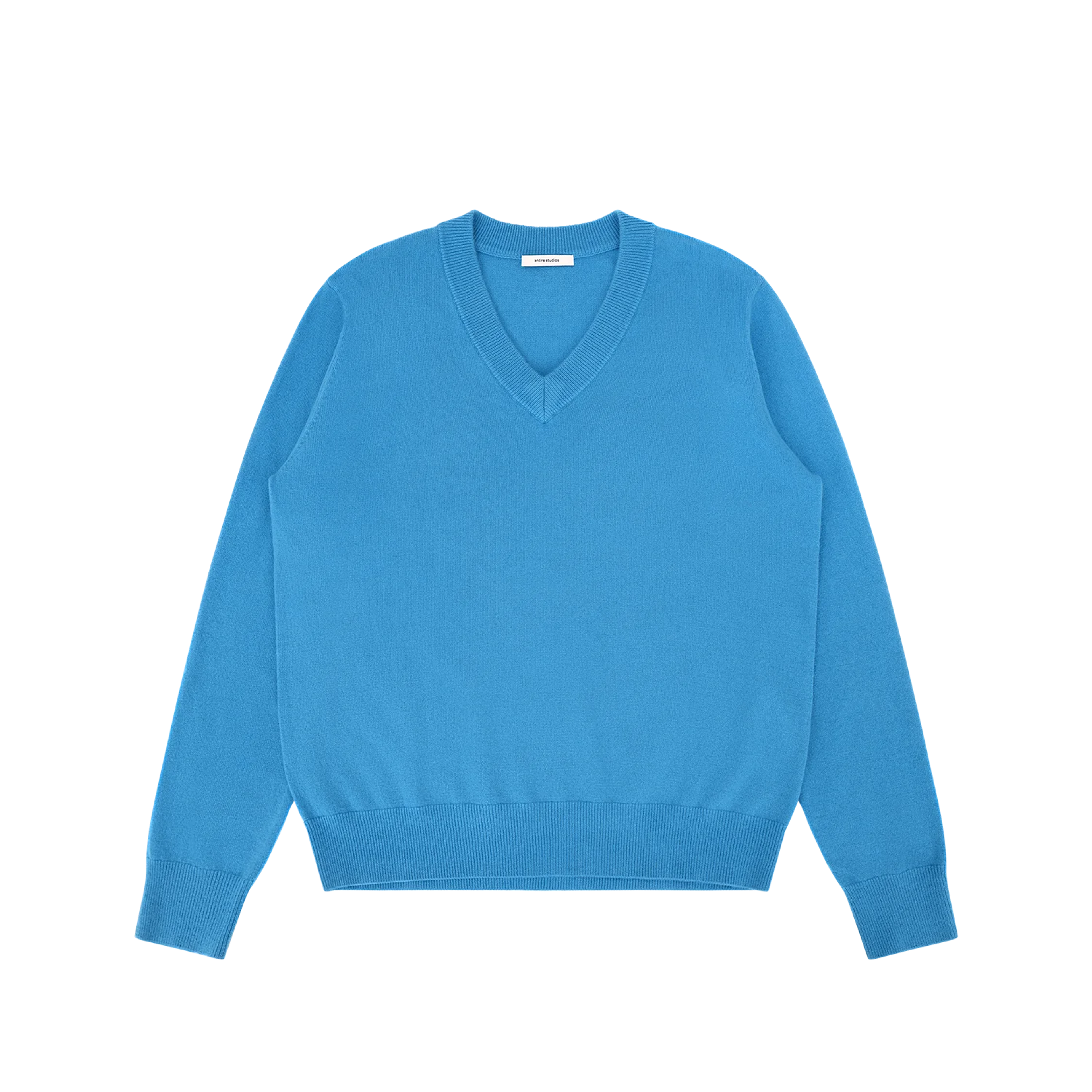 Product knit-v-neck-bondi-blue thumbnail
