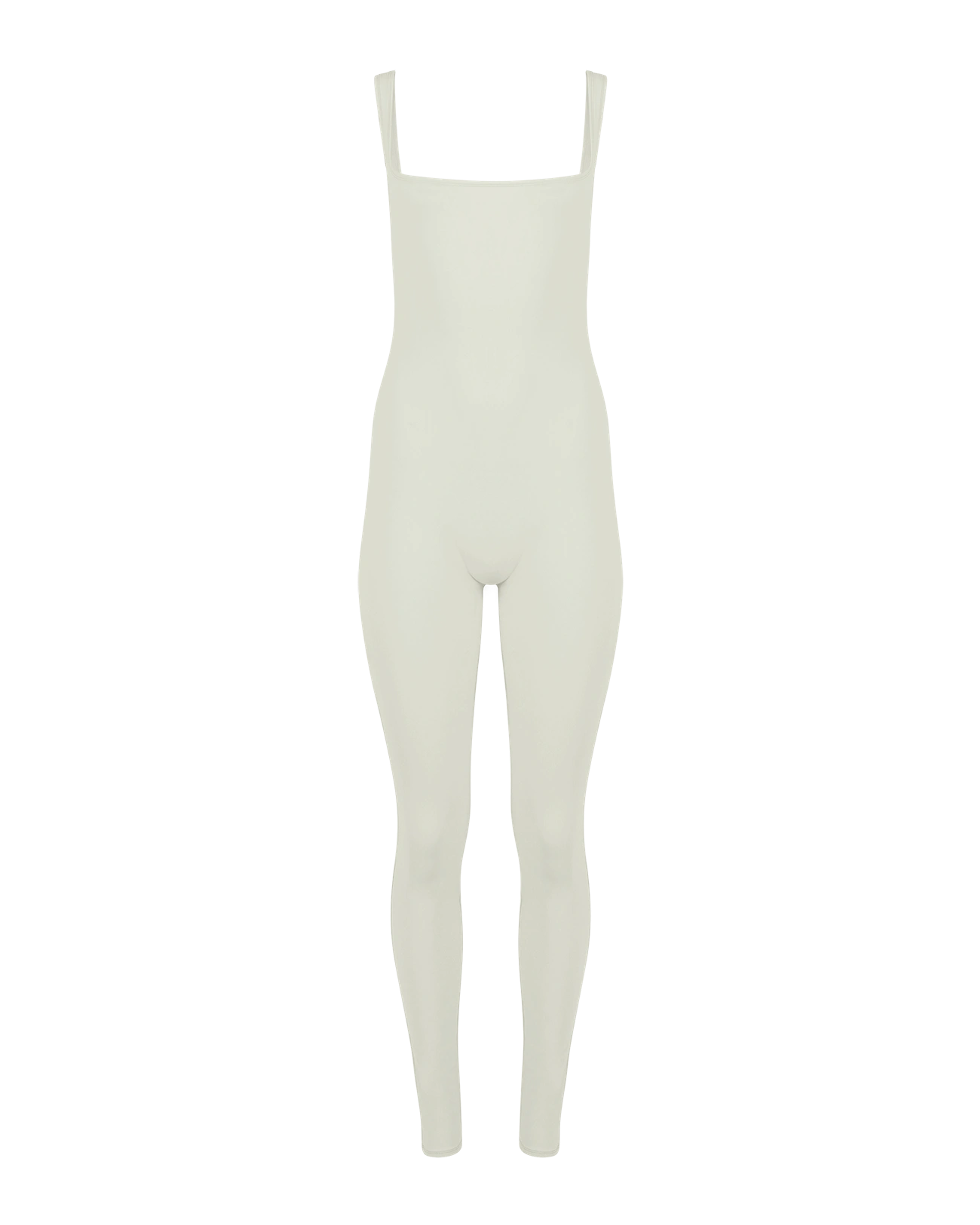 Square Neck Catsuit Nylon Spandex Rice - Image 1