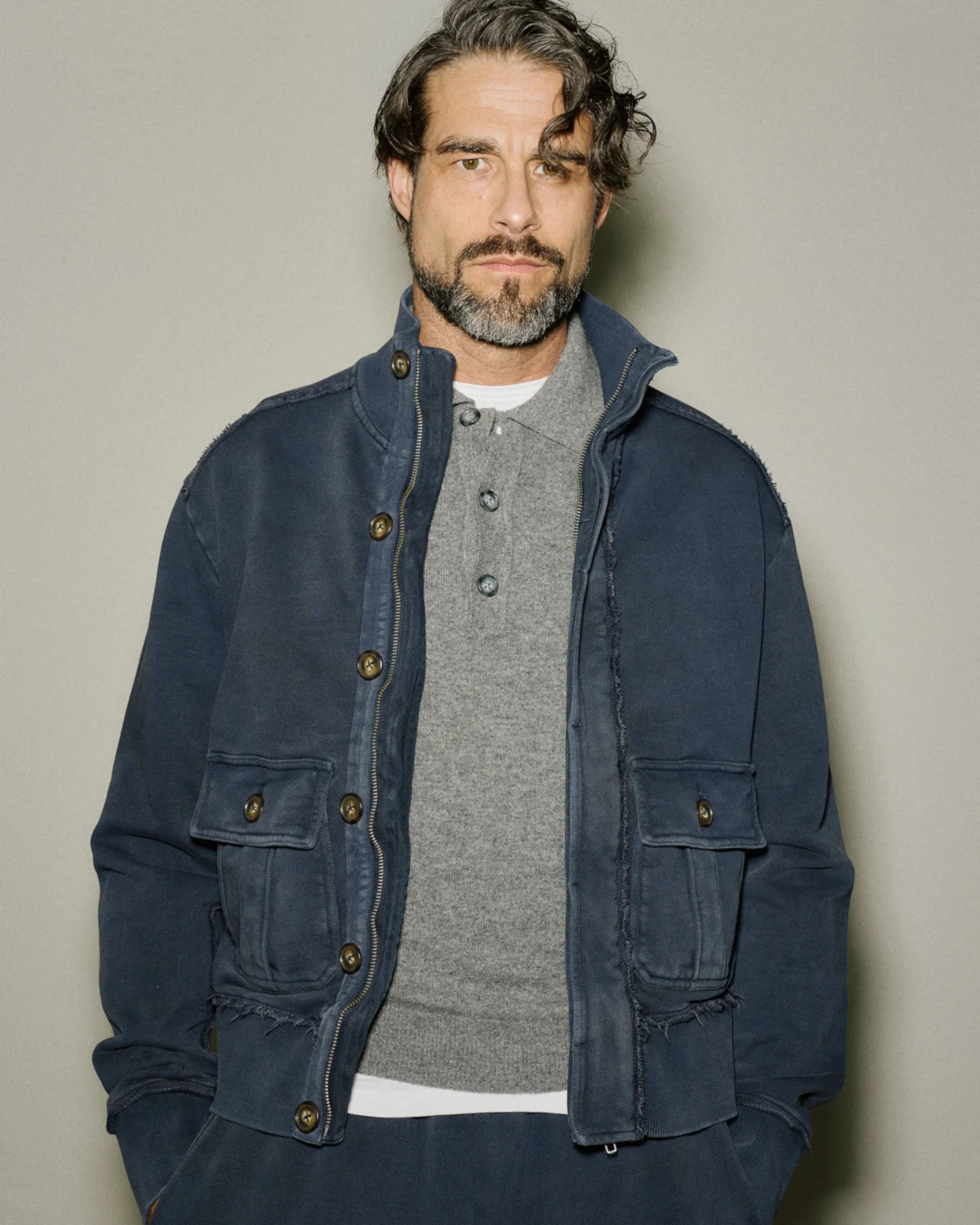 Supply Track Jacket Salted Navy - Image 2