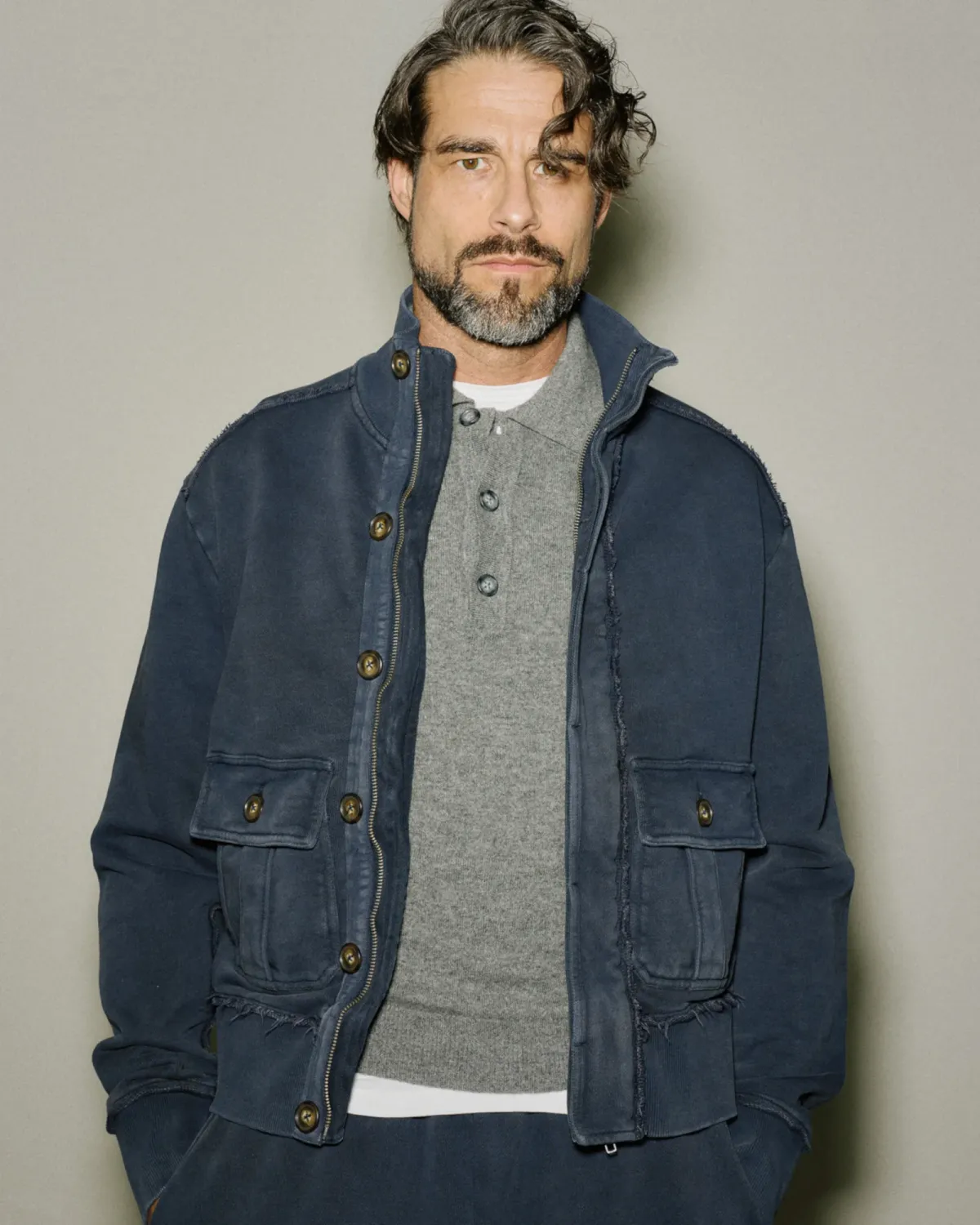 Supply Track Jacket Salted Navy - Image 2
