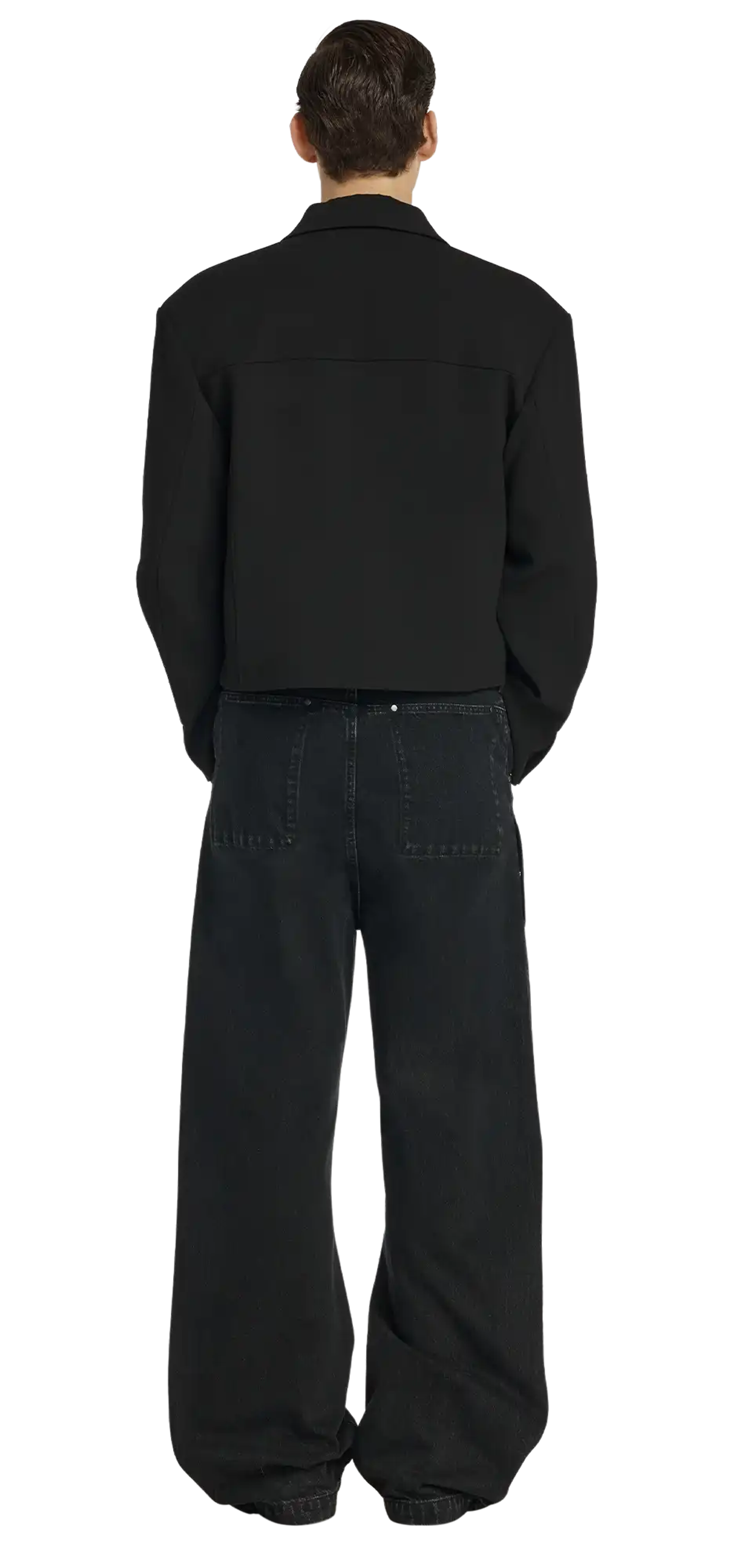 entire studios ワイドデニム gem jeans magnetite - entire studios