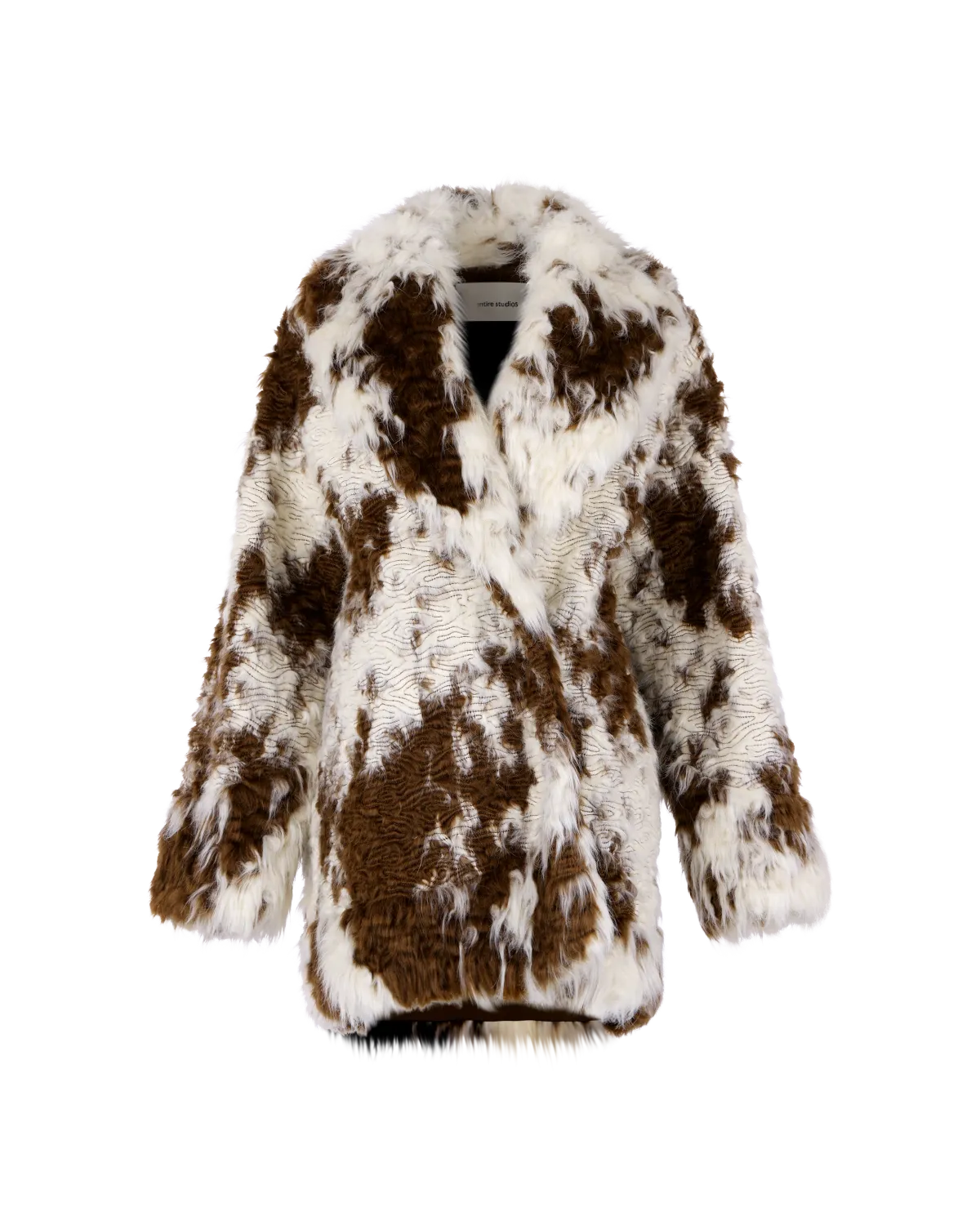 Heft Fur Coat Flecked - Image 3