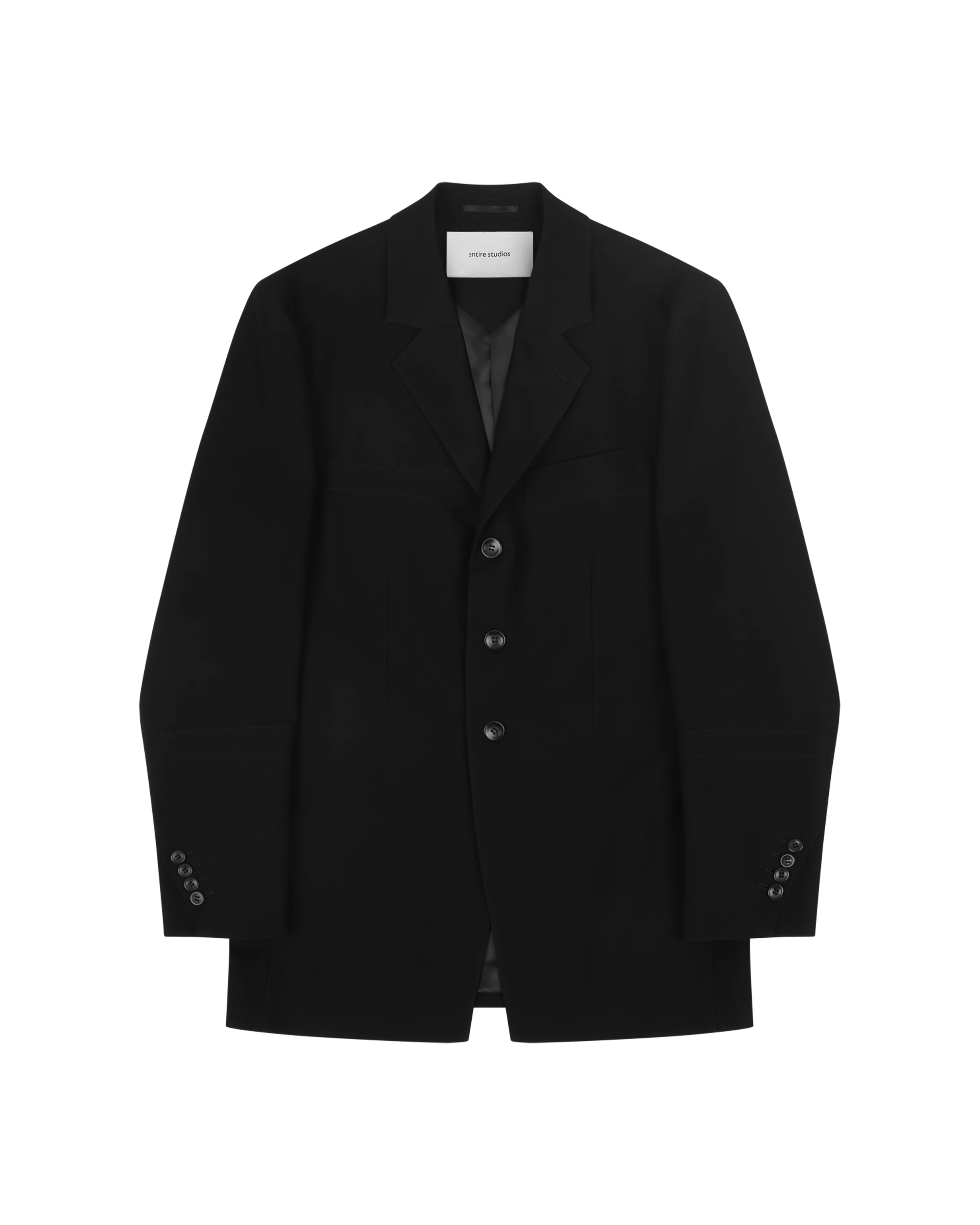 Single Breasted Jacket Black - Image 3