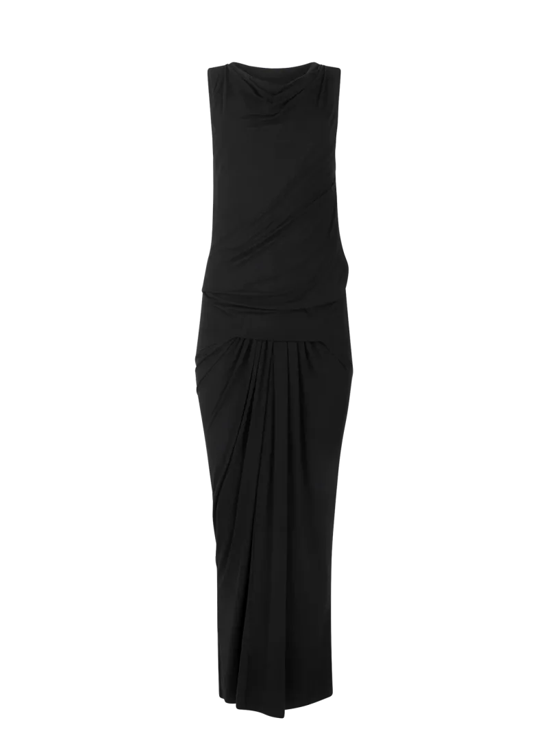drape-dress-black garment view