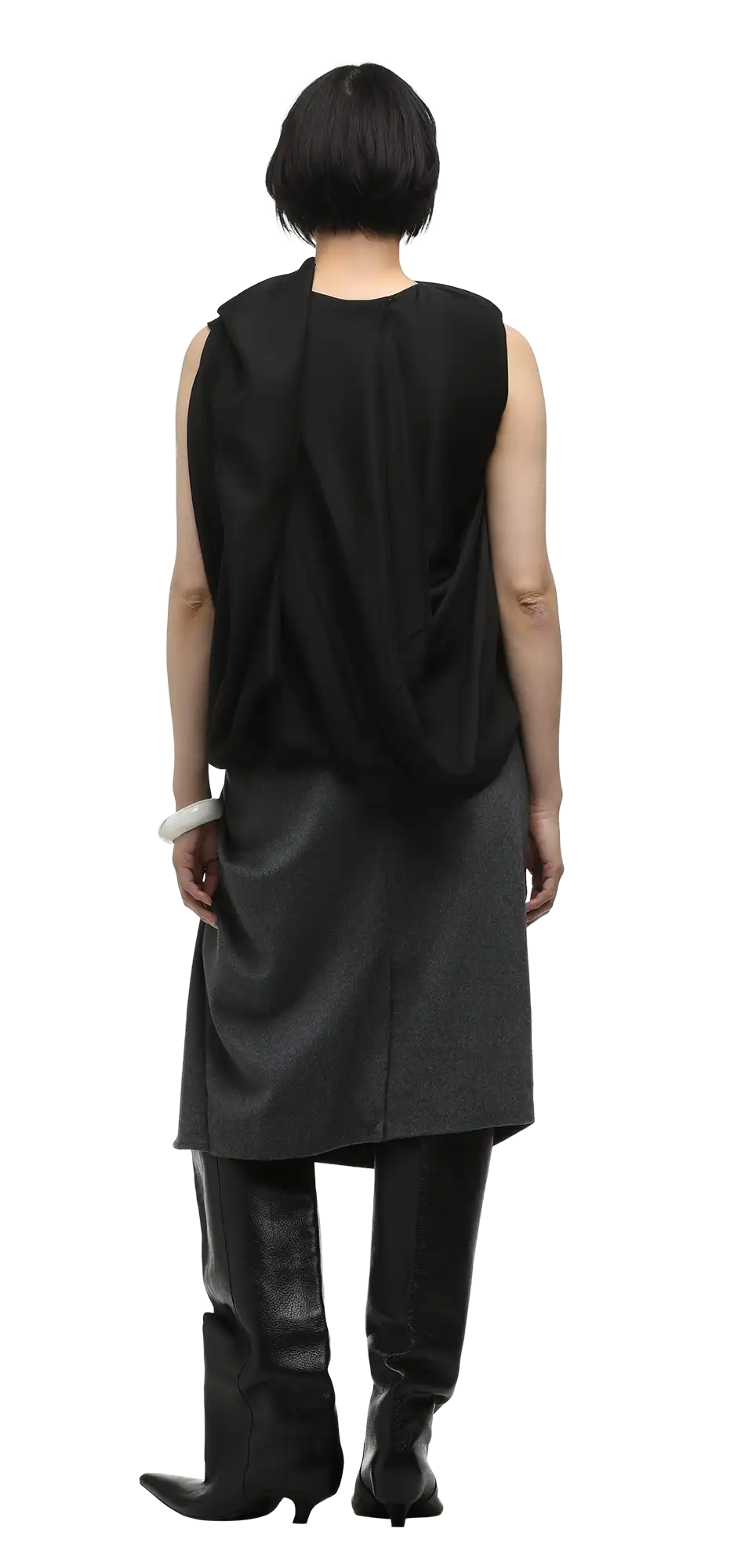 side drape top black - entire studios