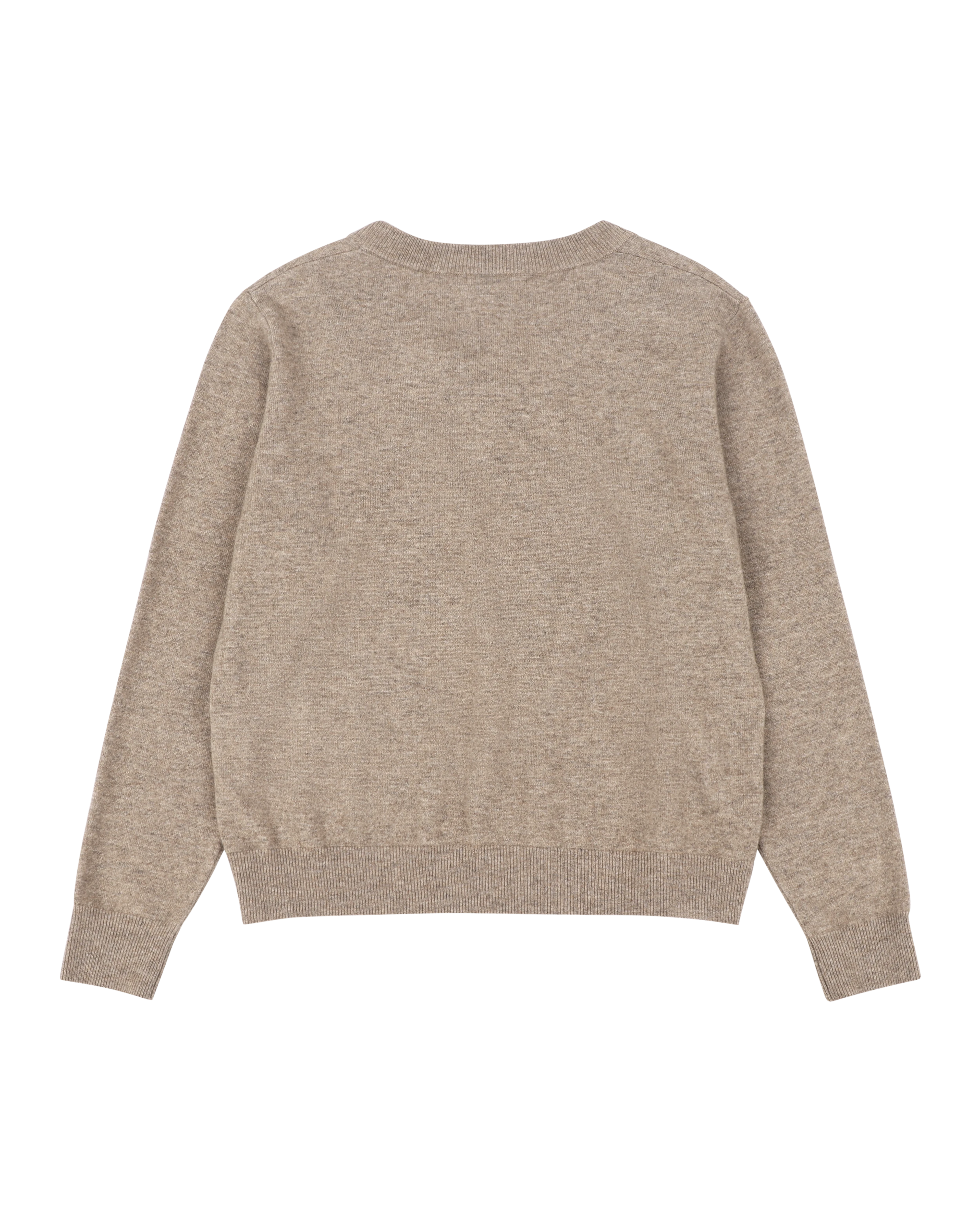 Knit V Neck Camel - Image 6