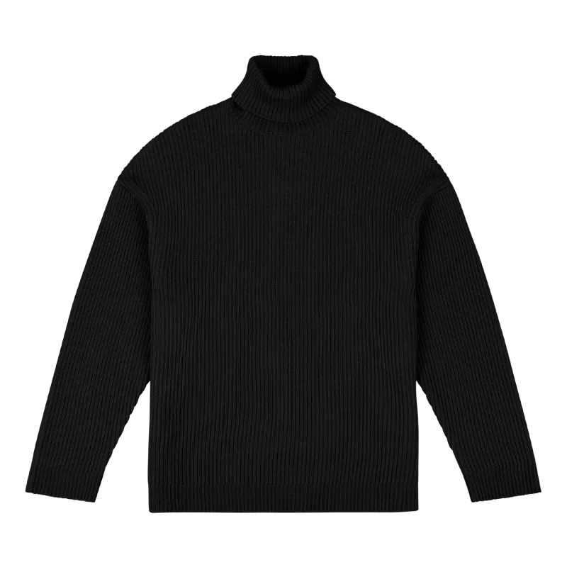 chunky-turtleneck-black garment view