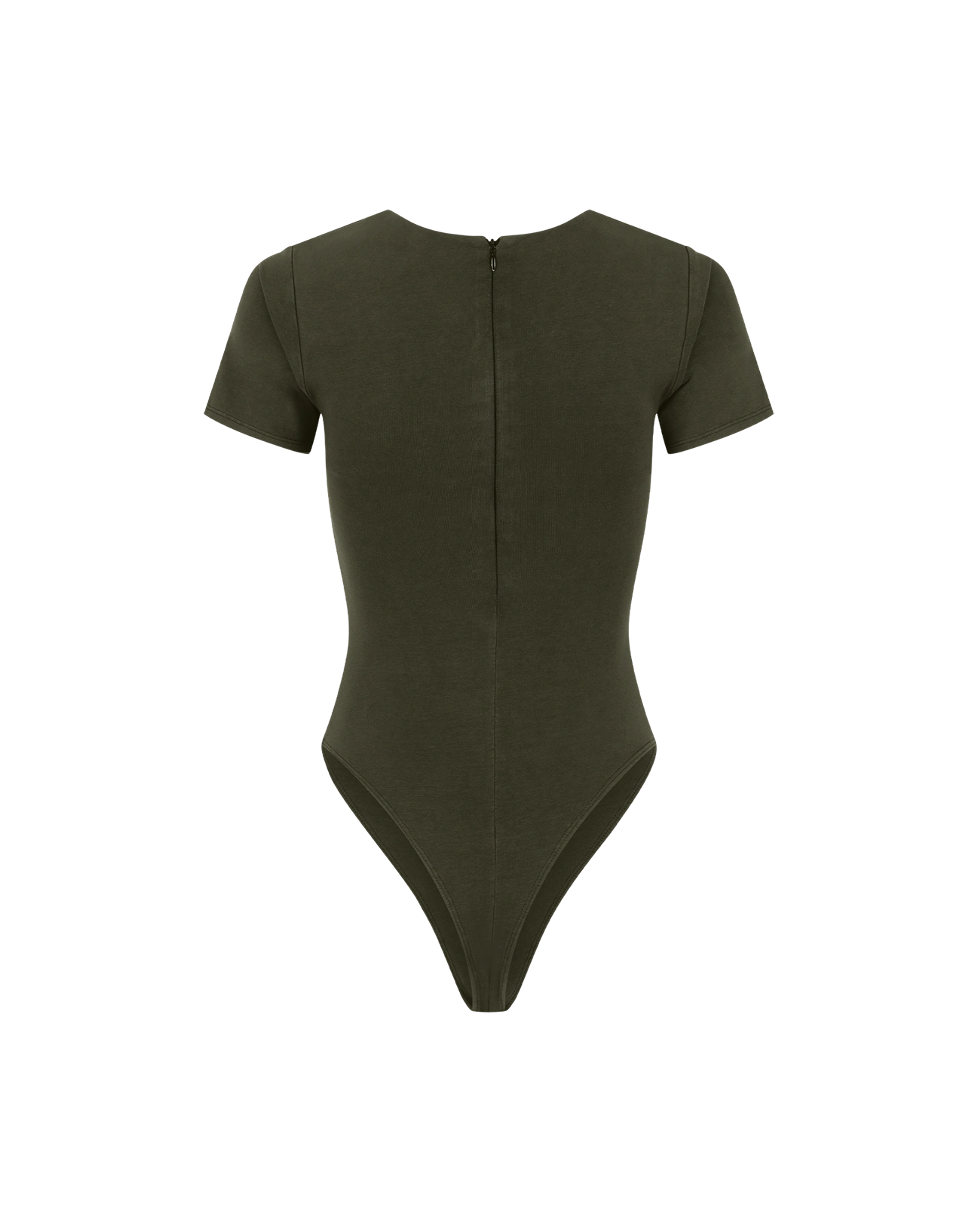Tee Bodysuit Cotton Spandex Military - Image 2