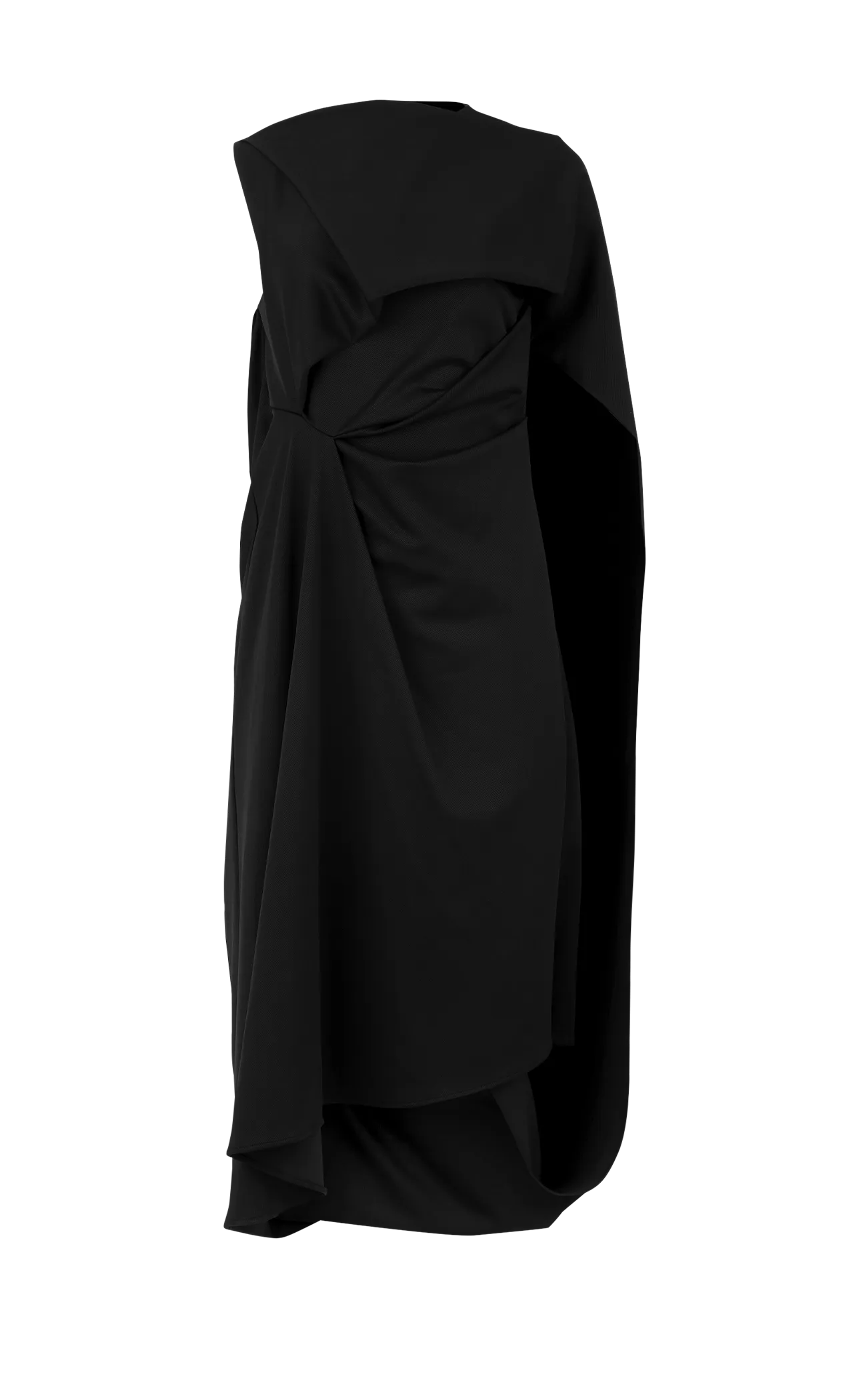 Product side-drape-dress-black thumbnail