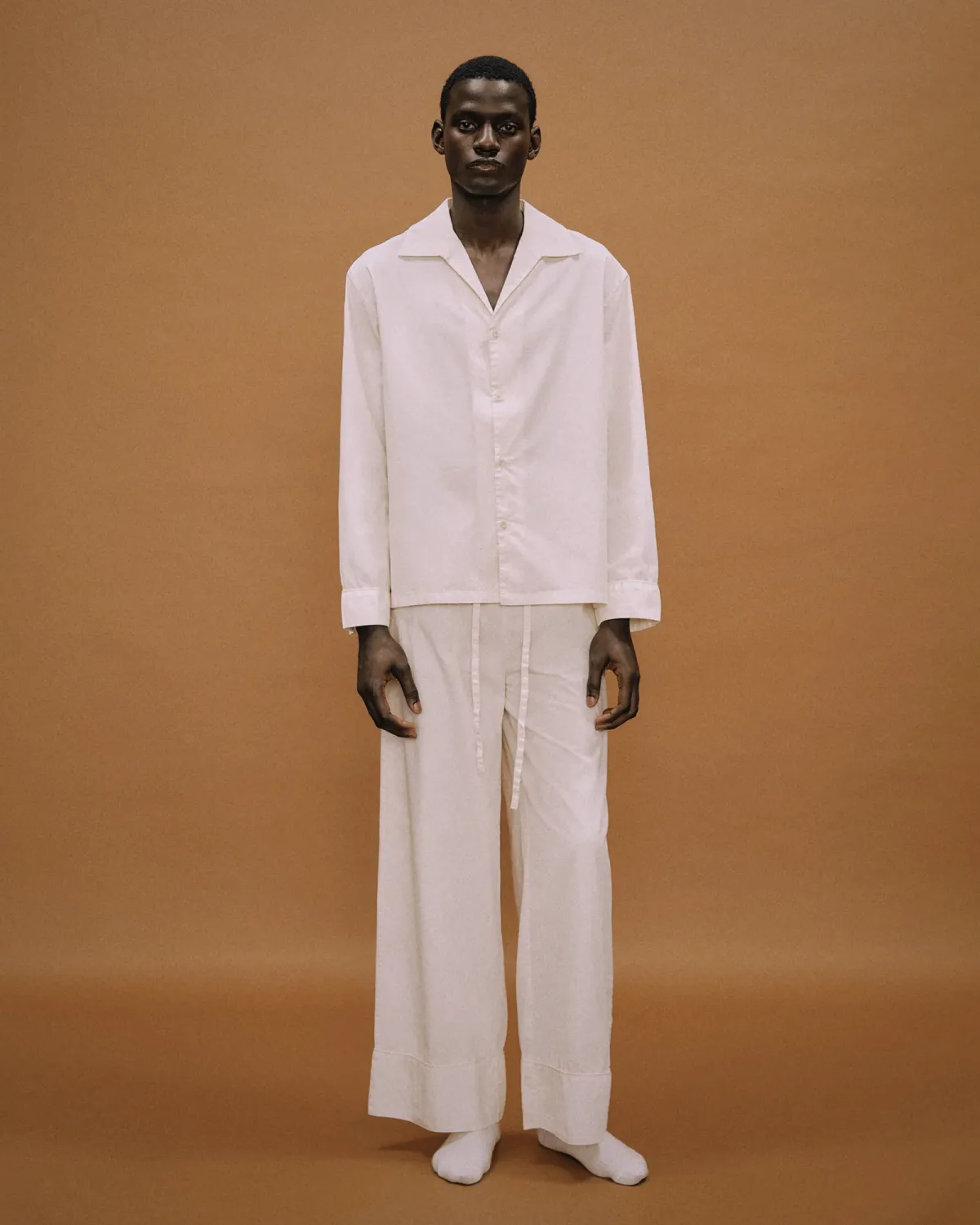 LS Pajama Shirt Off White - Image 2