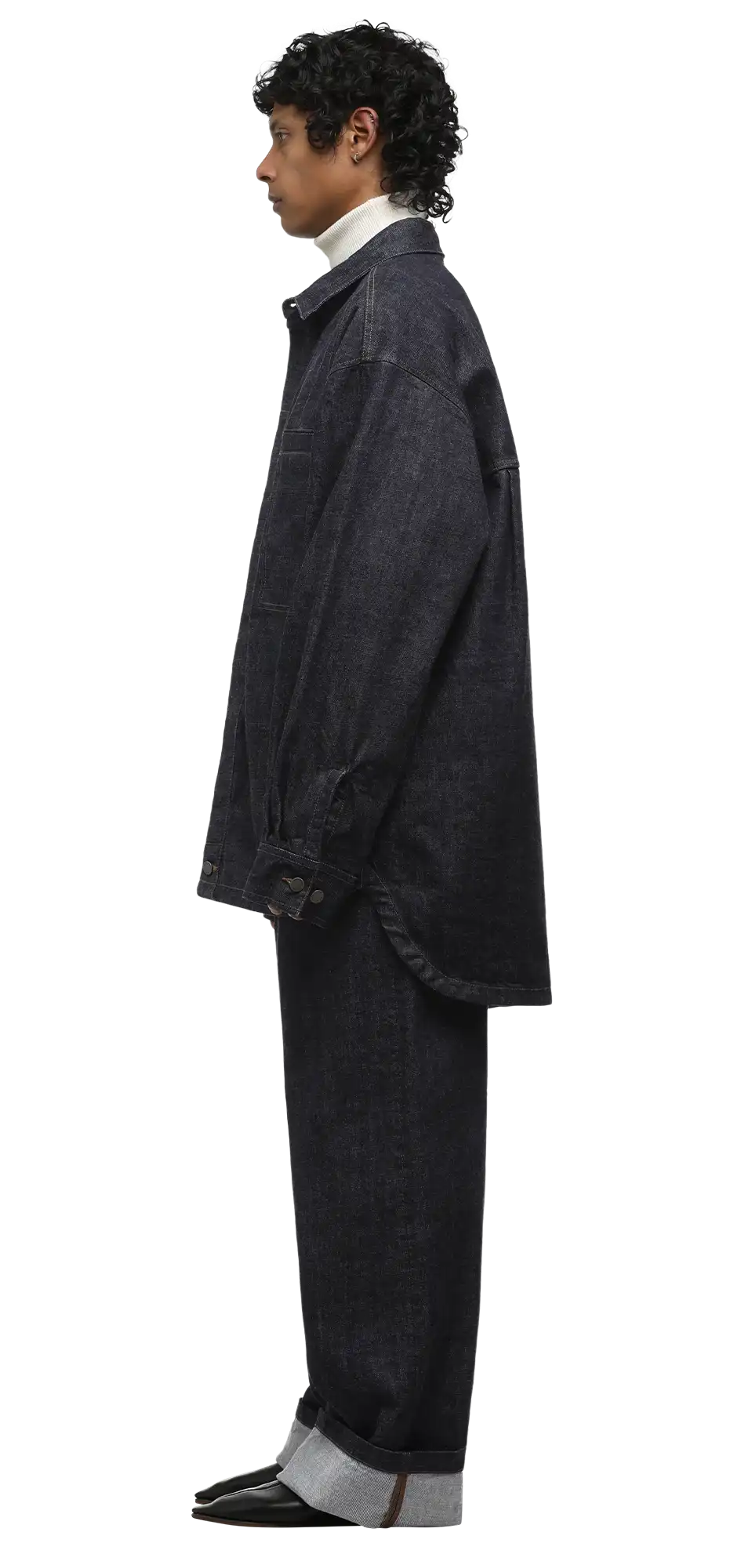 herculean-shirt-raw-indigo character left view