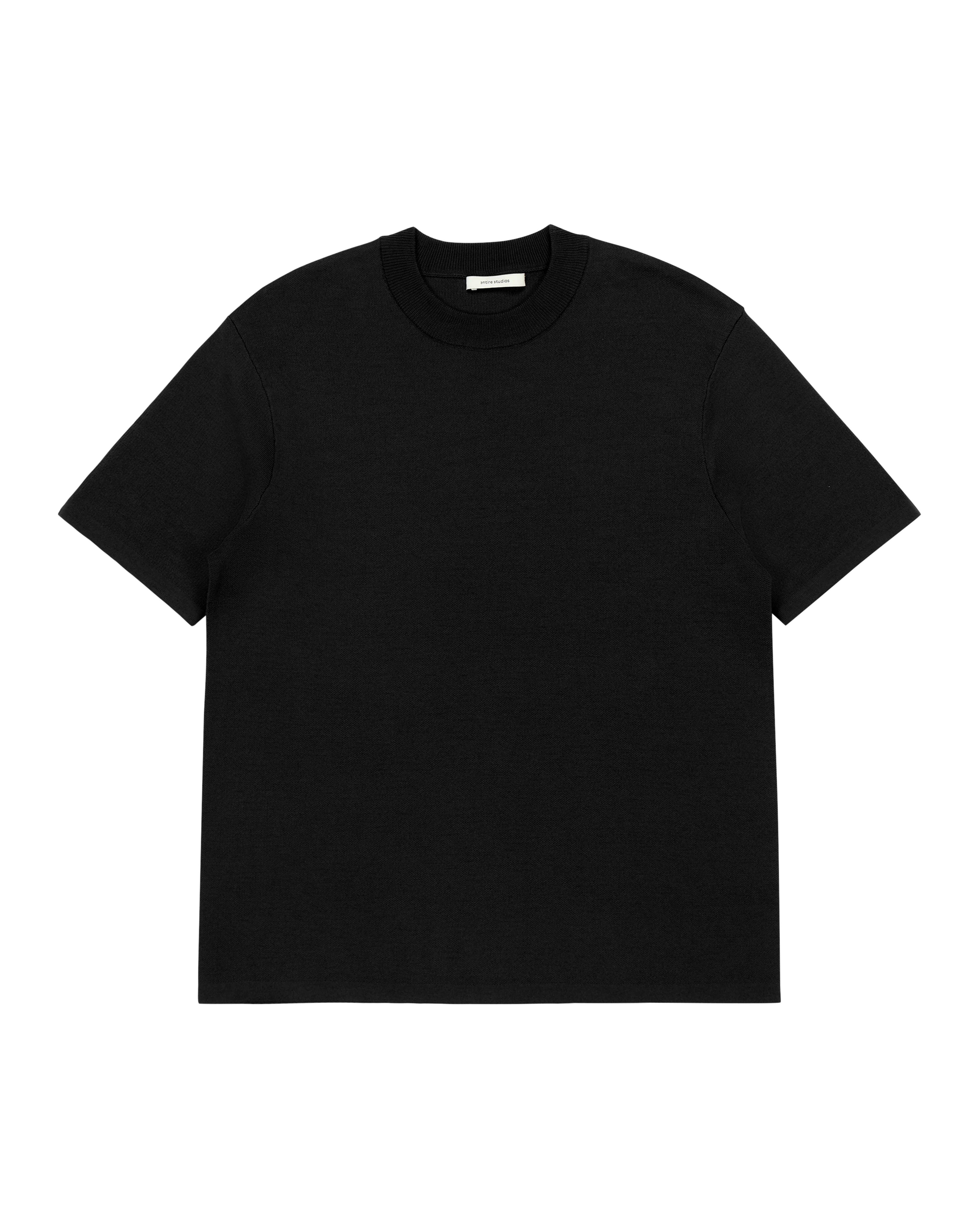 Slim Knit Tee Black - Image 5