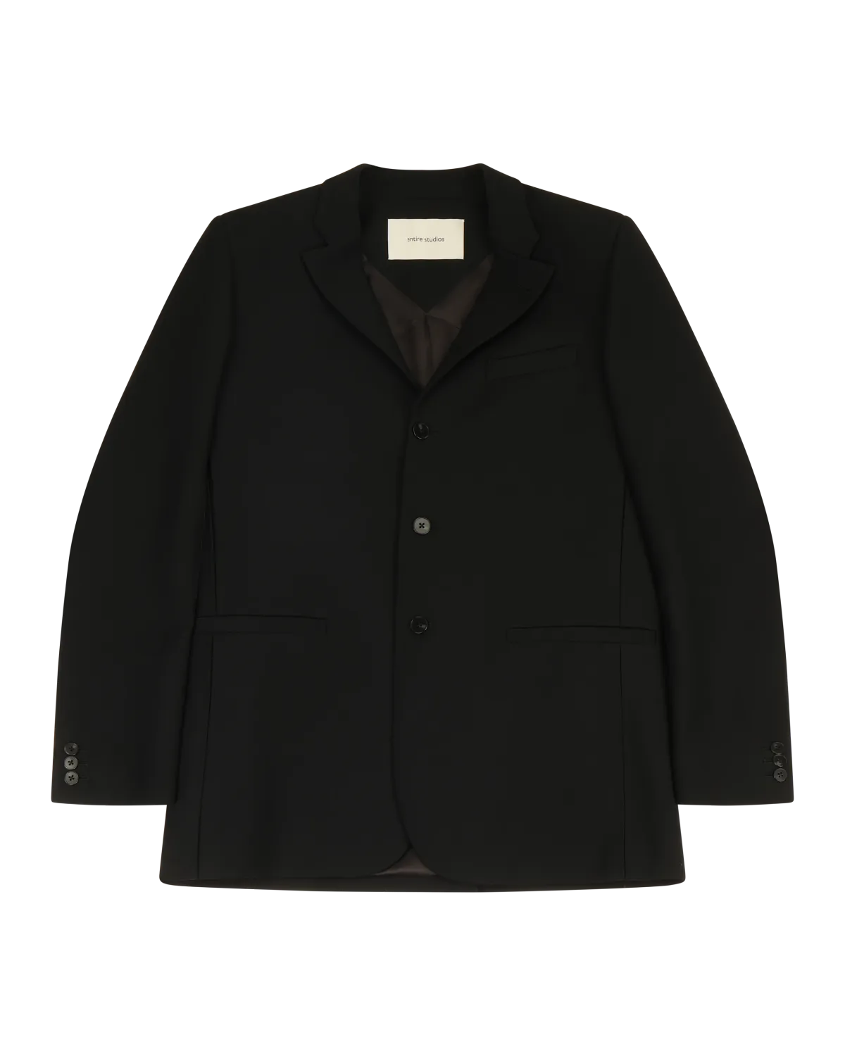 Simple Breasted Blazer Black - Image 3