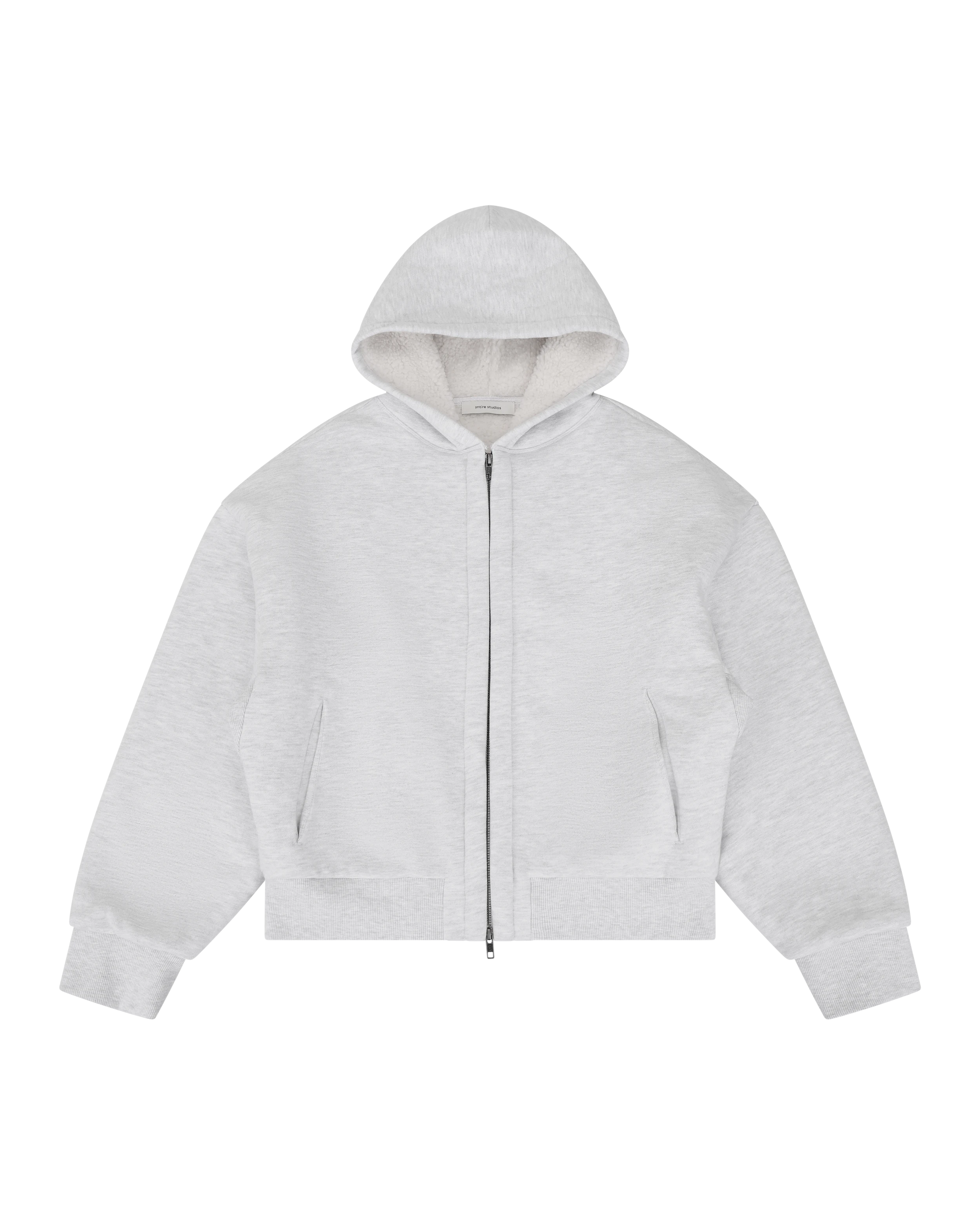 Sherpa Hood Heather Grey - Image 4