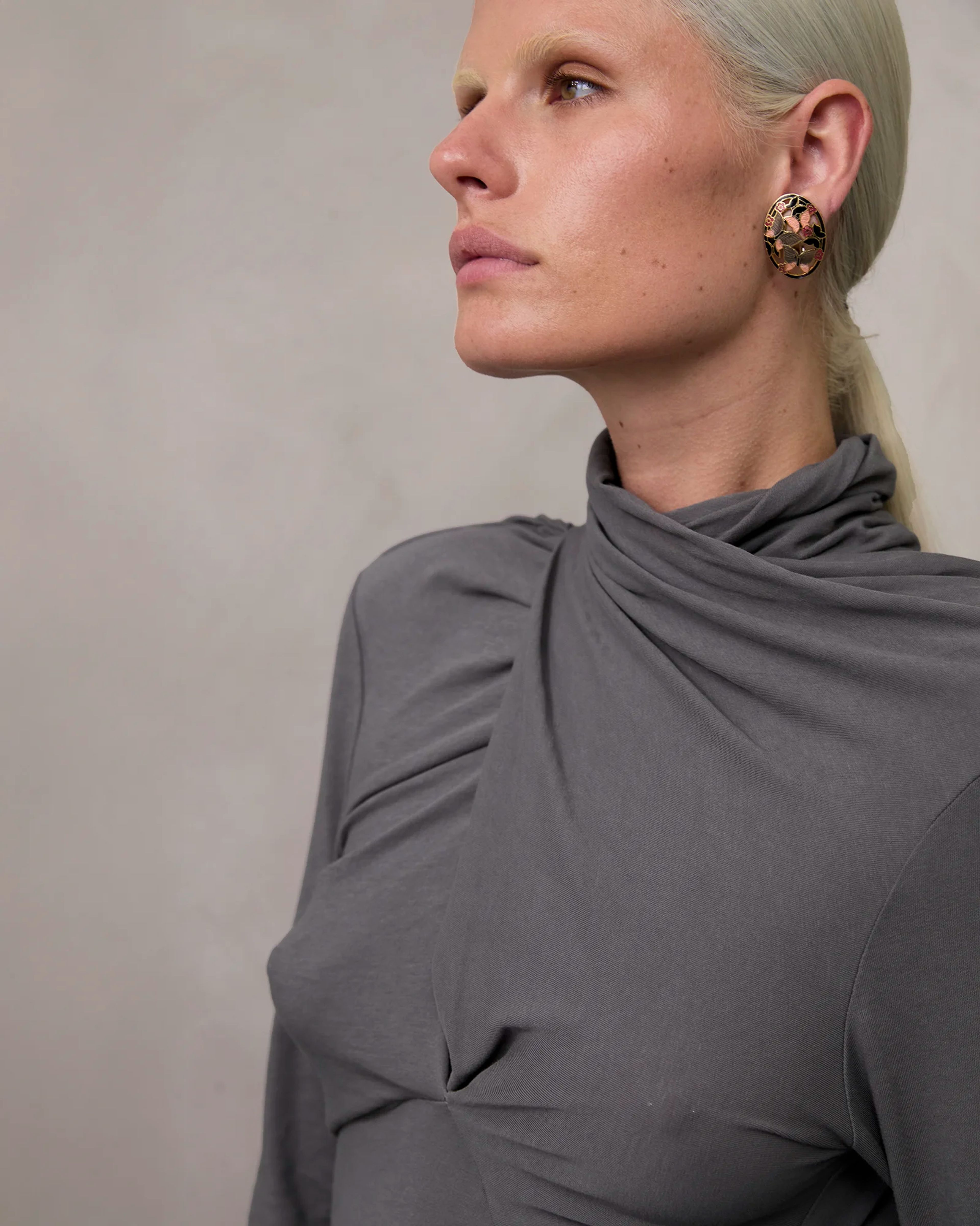 Gres Dress Deep Grey - Image 2