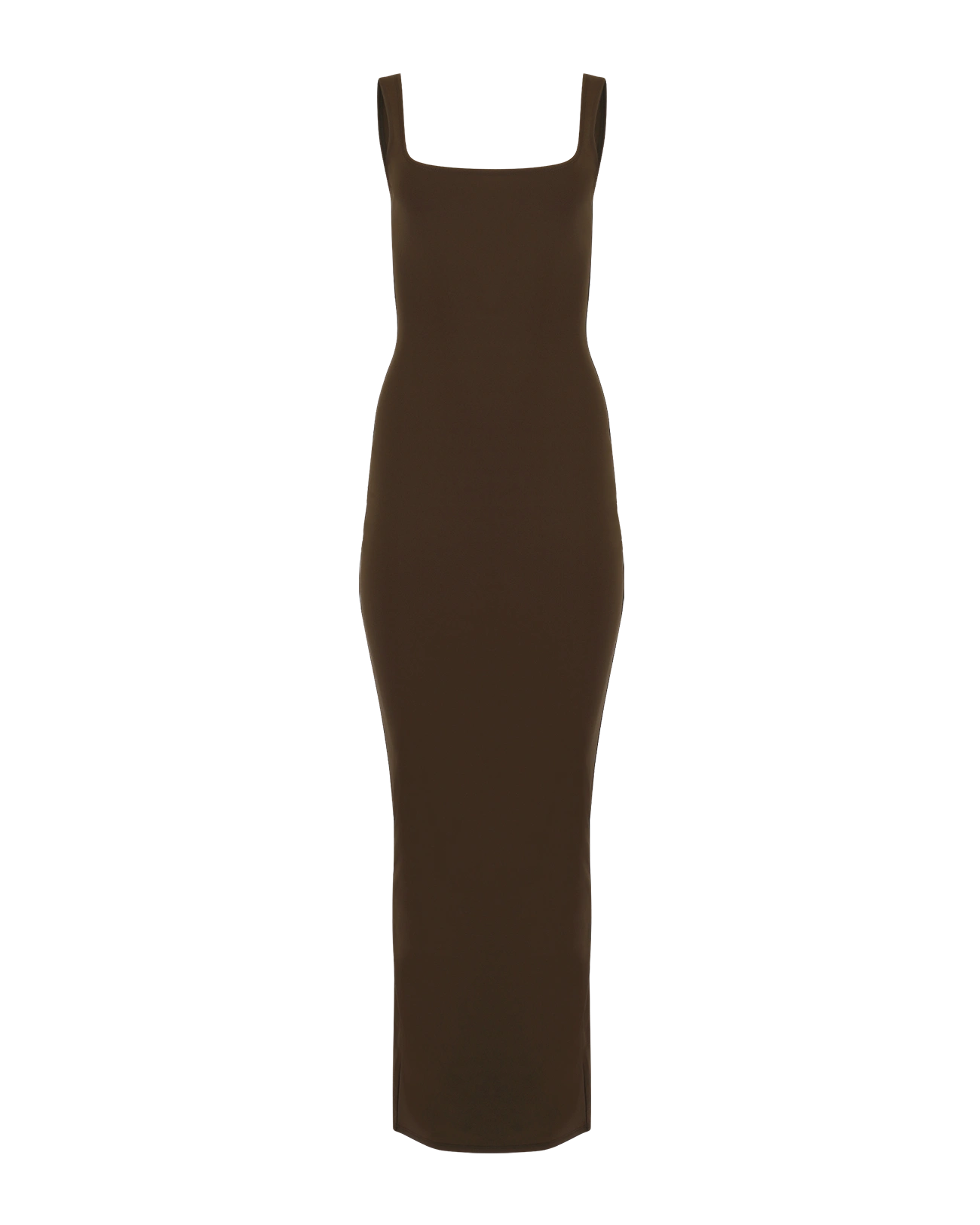 Square Neck Maxi Nylon Spandex Brunette - Image 1