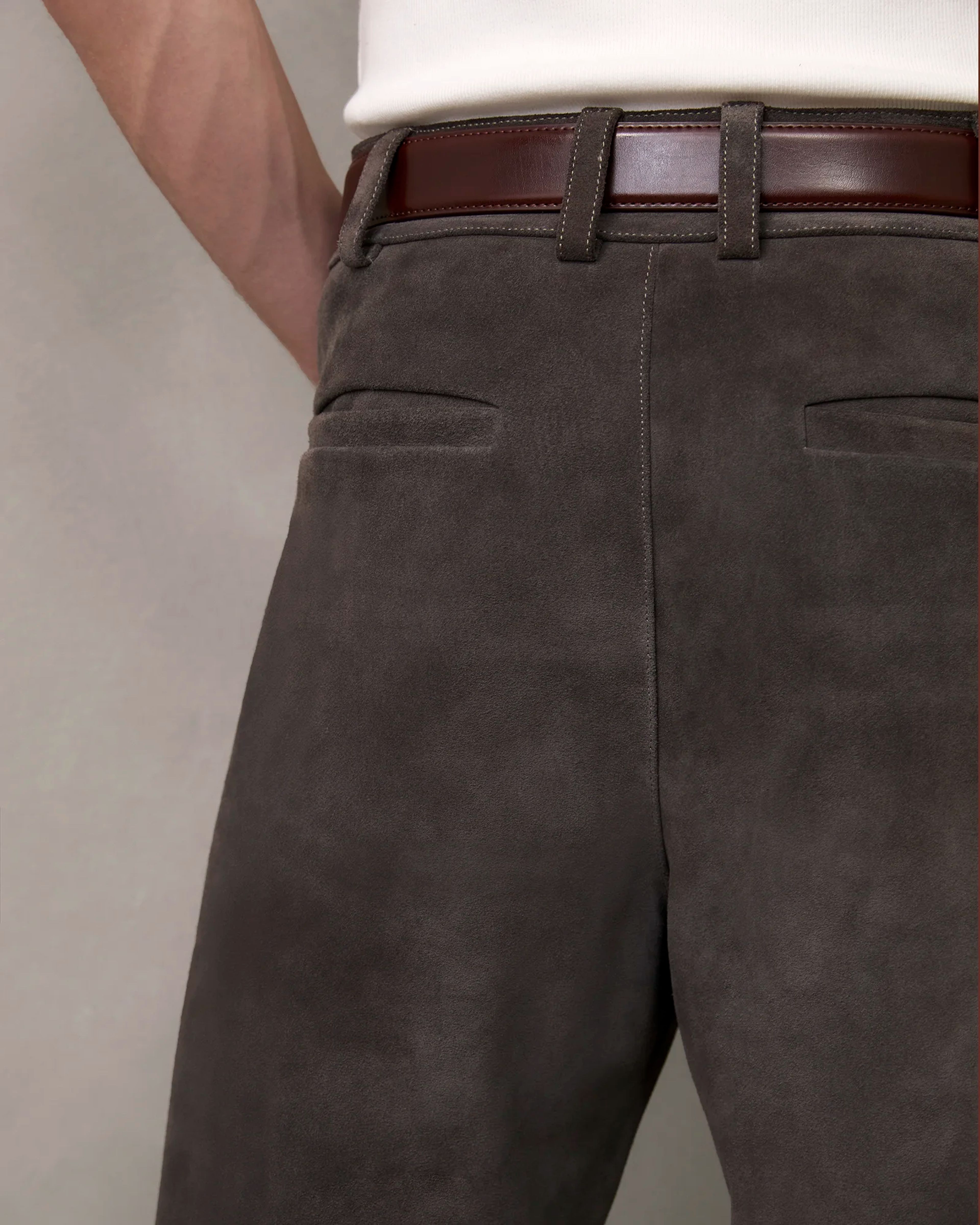 Leather Straight Leg Loden - Image 2