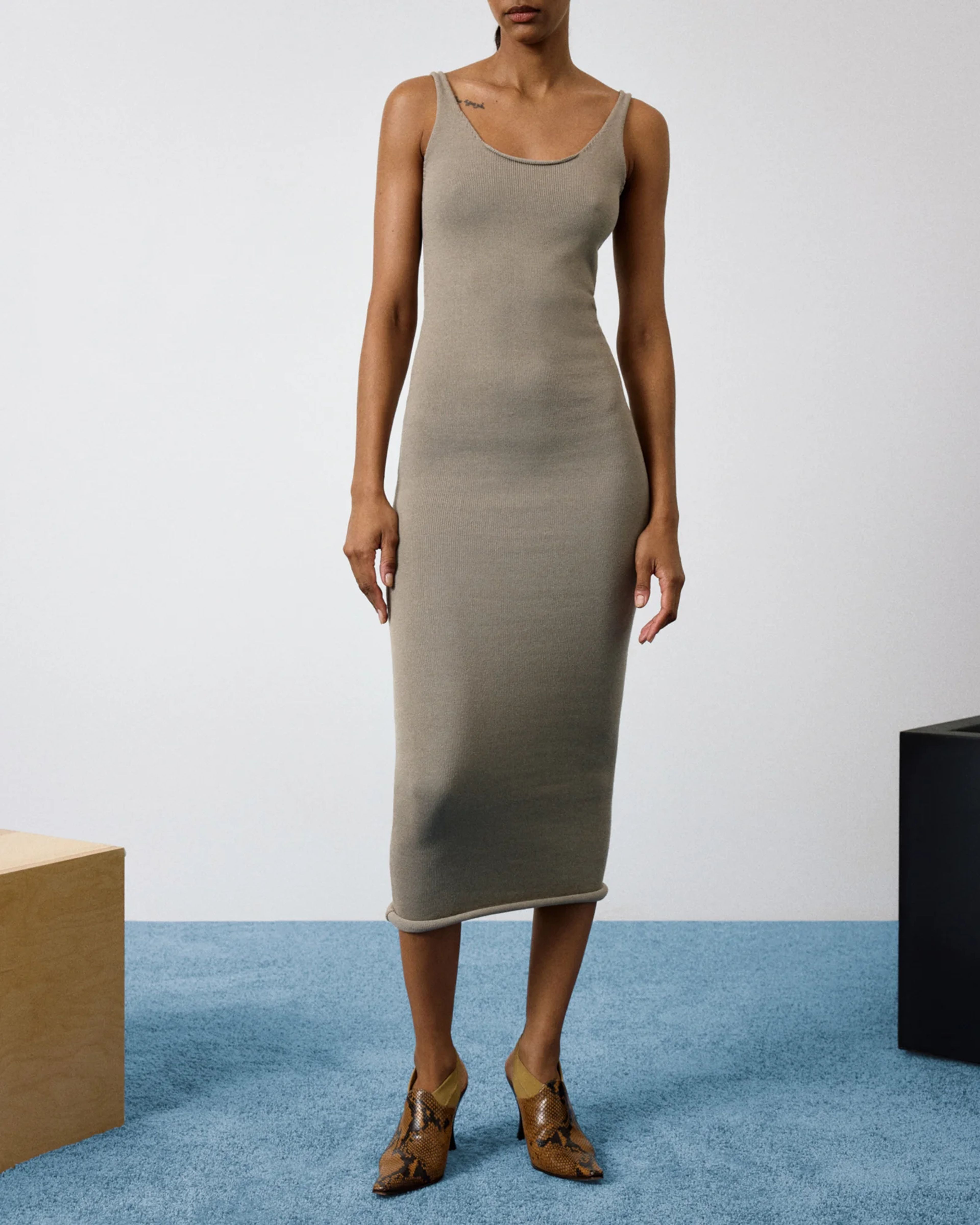 Raw Knit Midi Clay - Image 2