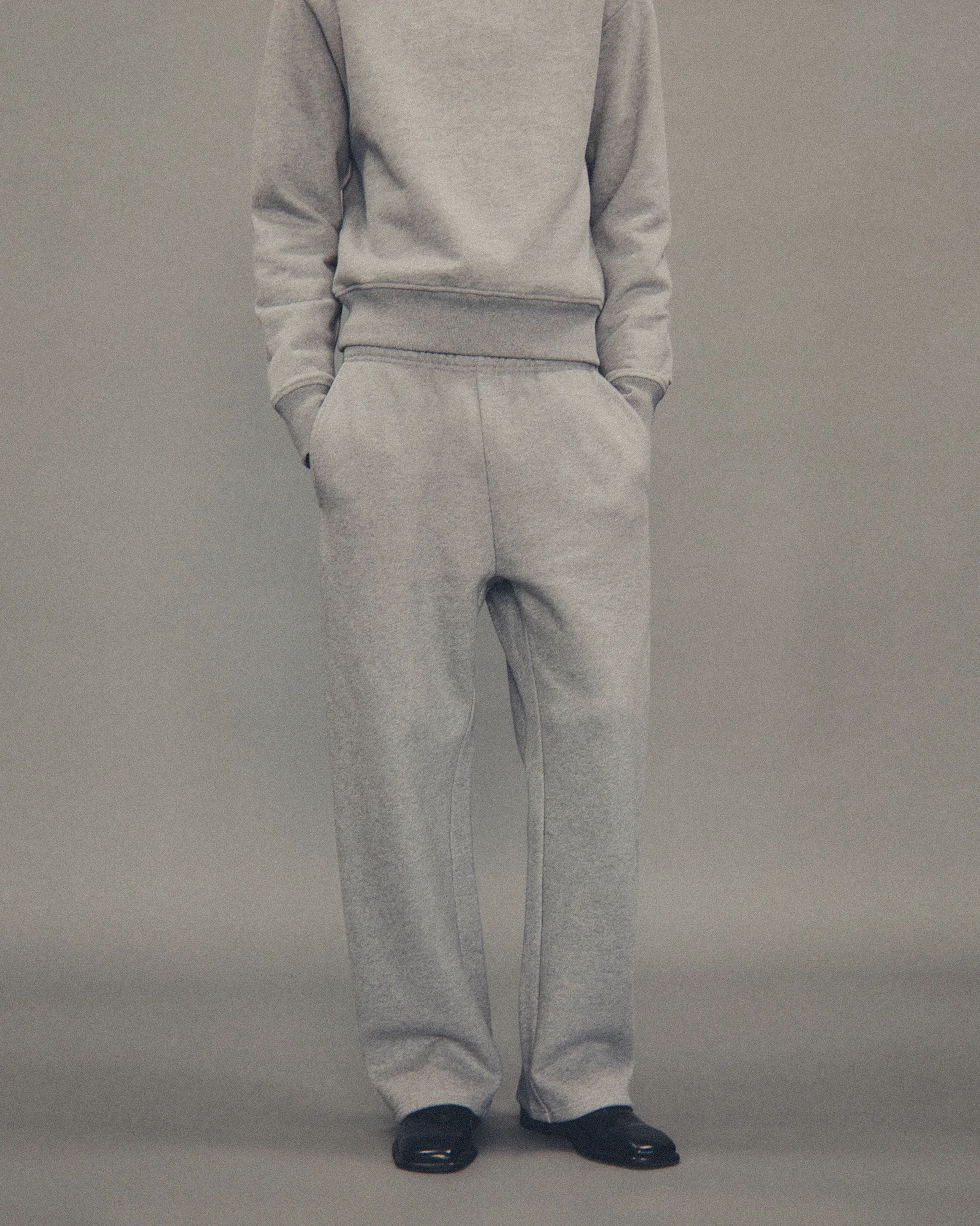 Straight Leg Sweatpant Grey Marle - Image 2
