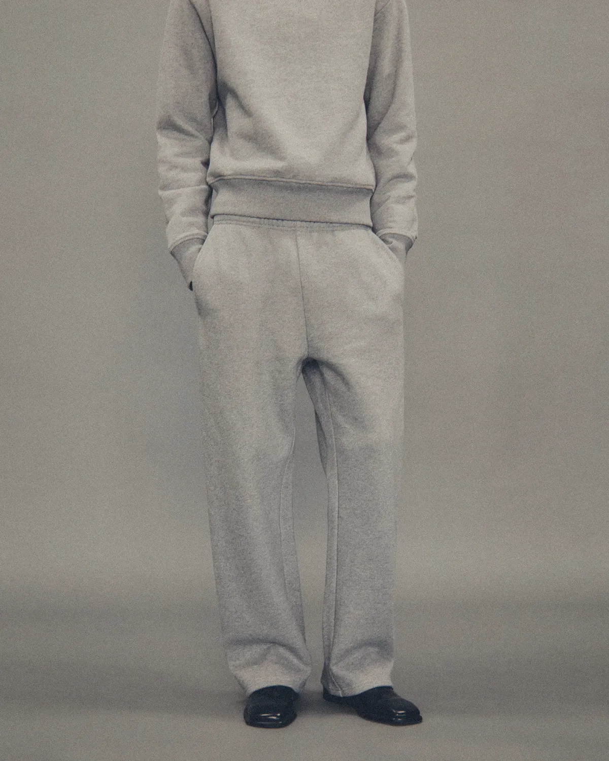 Straight Leg Sweatpant Grey Marle - Image 2
