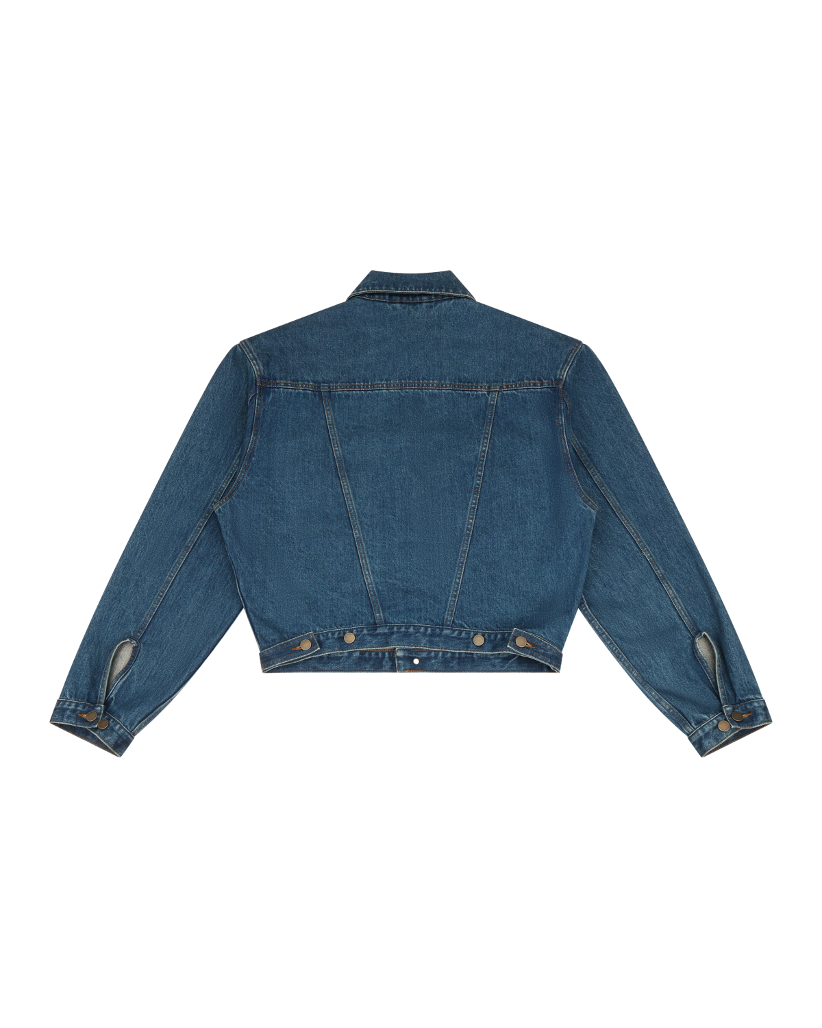 shrunken denim jacket river wash - entire studios