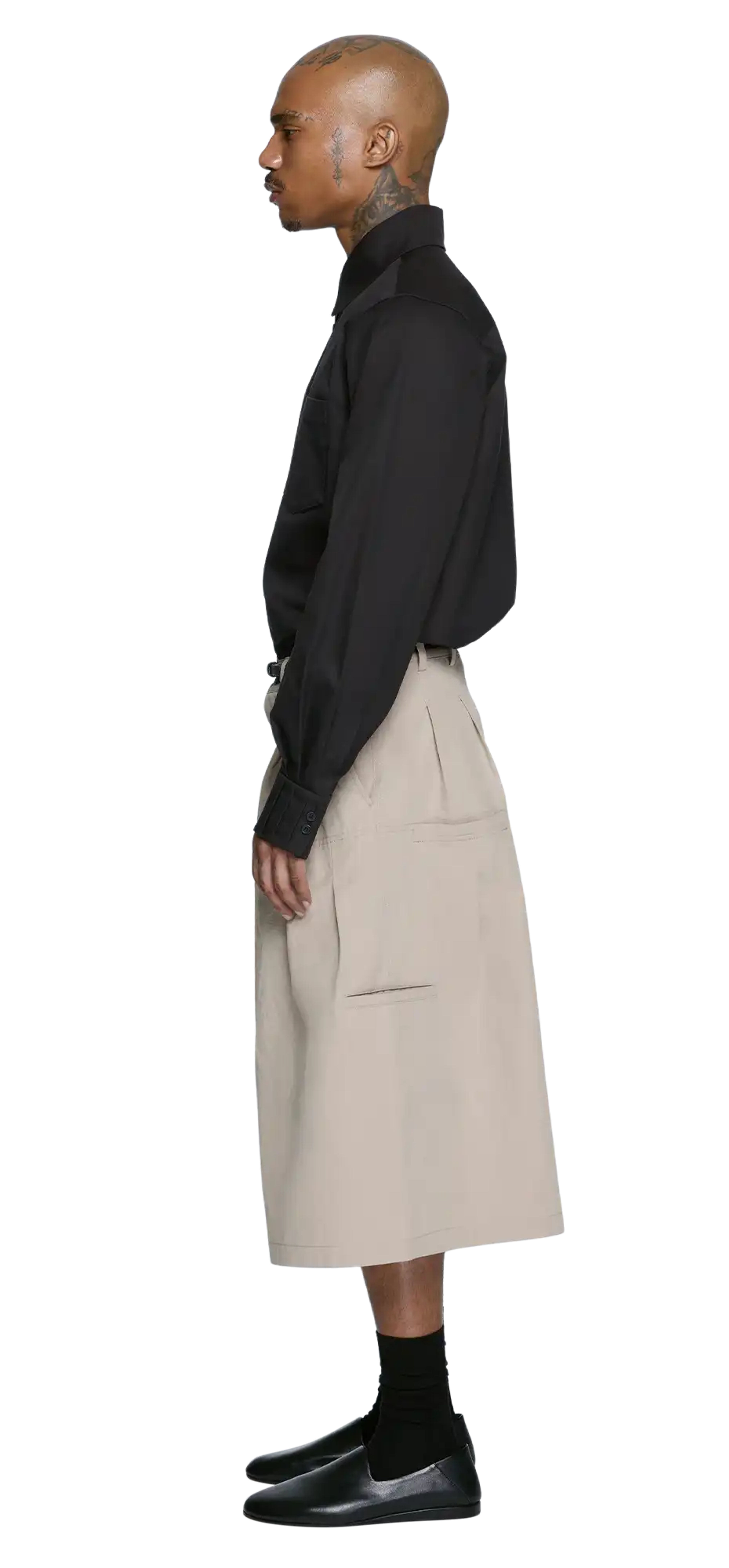 plica-shirt-black character left view