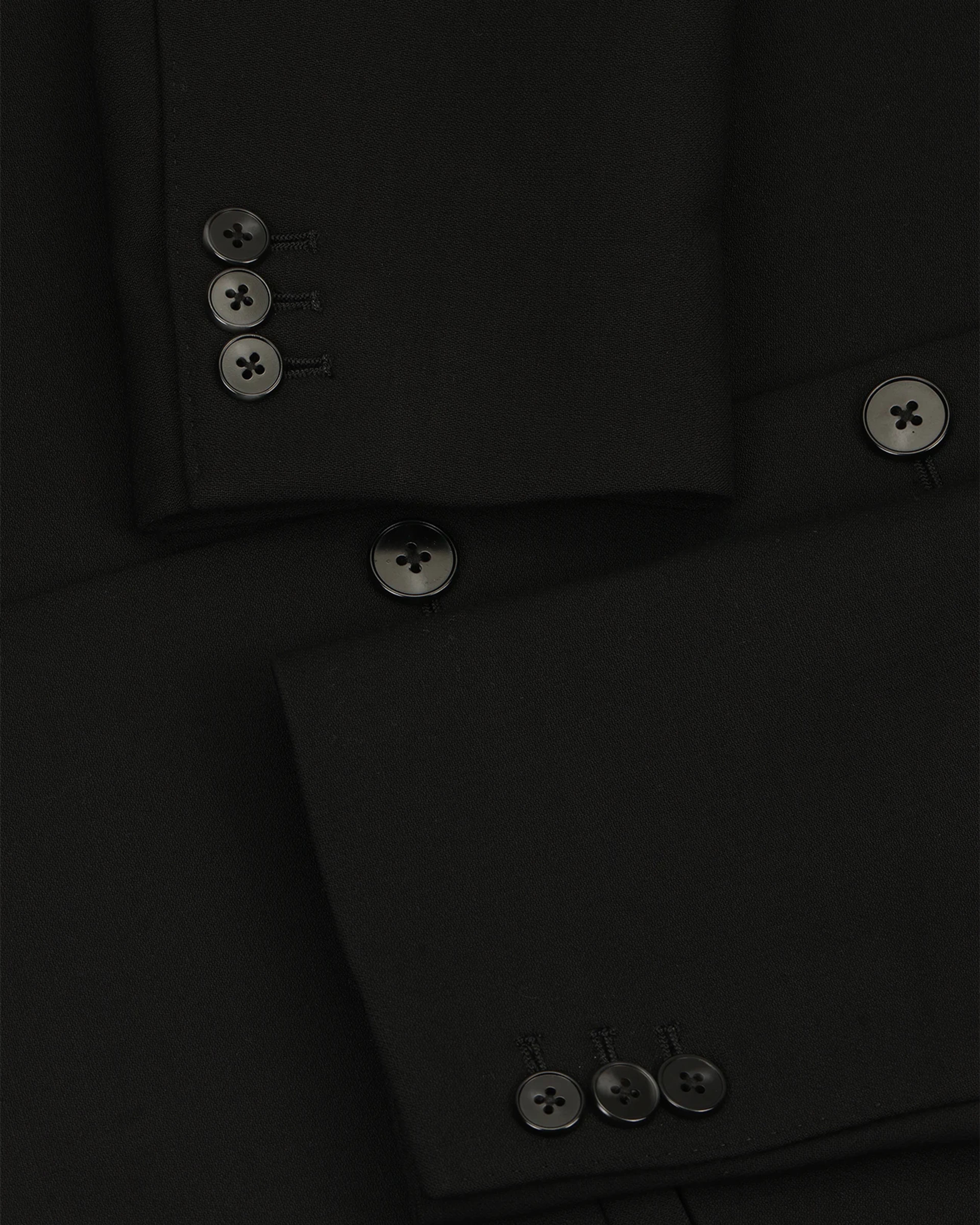 Simple Breasted Blazer Black - Image 5