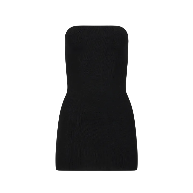 bandeau-mini-dress-black garment view