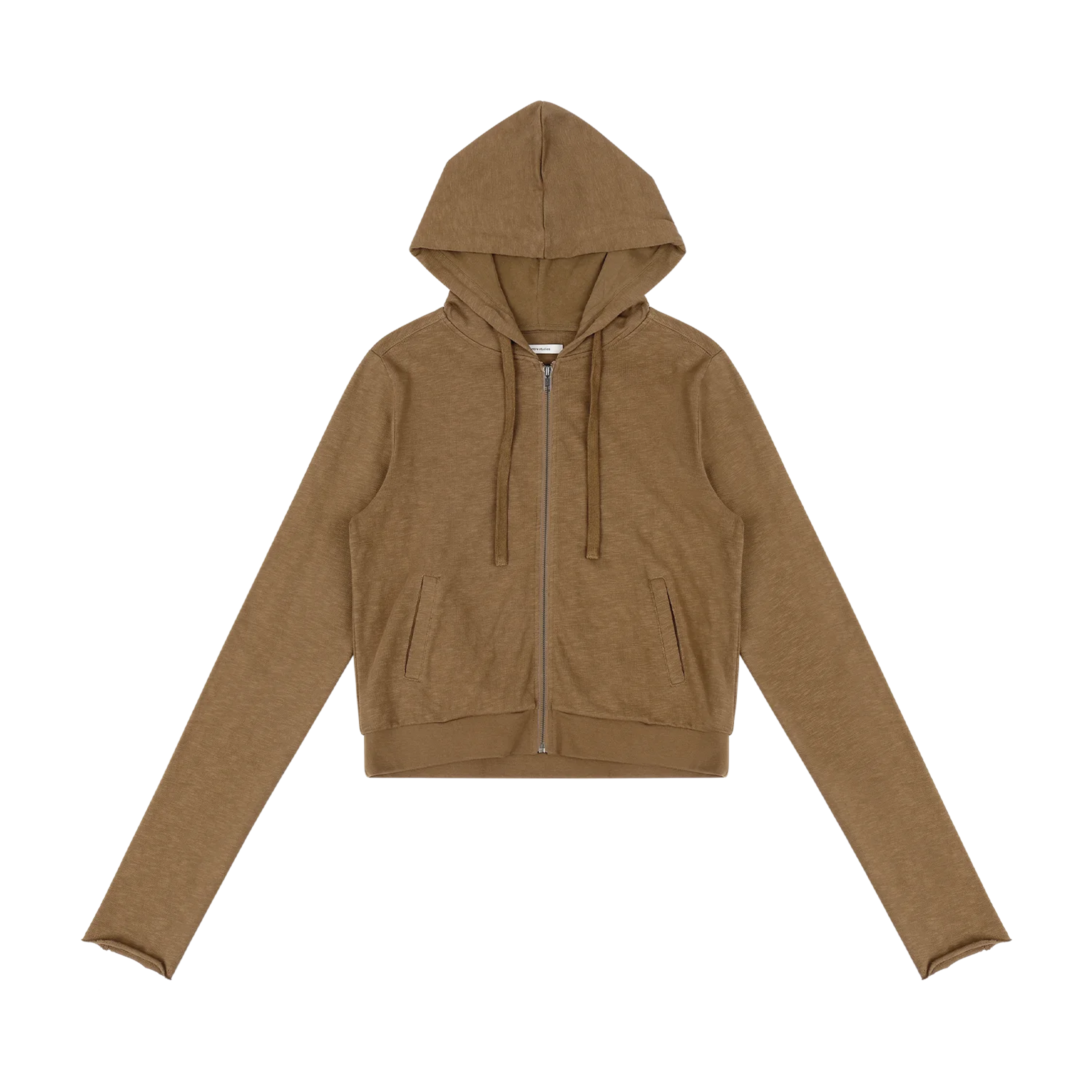 Product lightweight-cropped-zip-up-dune thumbnail