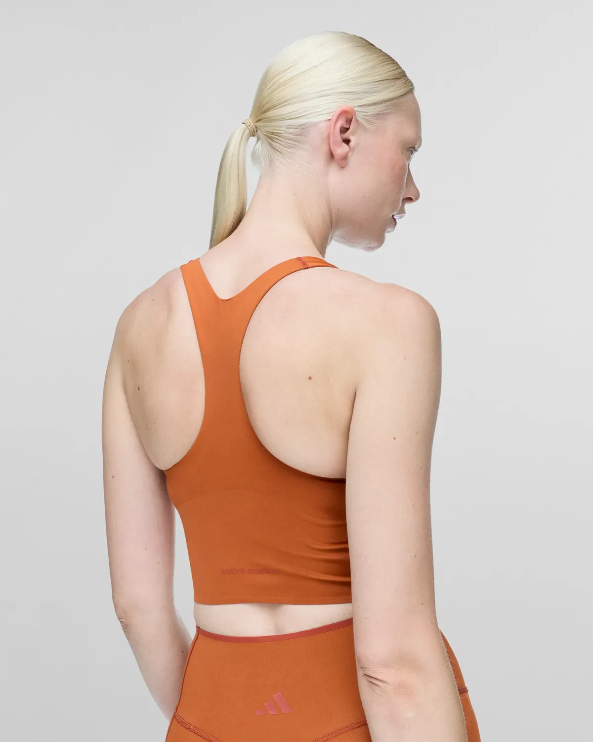 Optime Training Medium Support Bra Tank Fox Red - Image 5