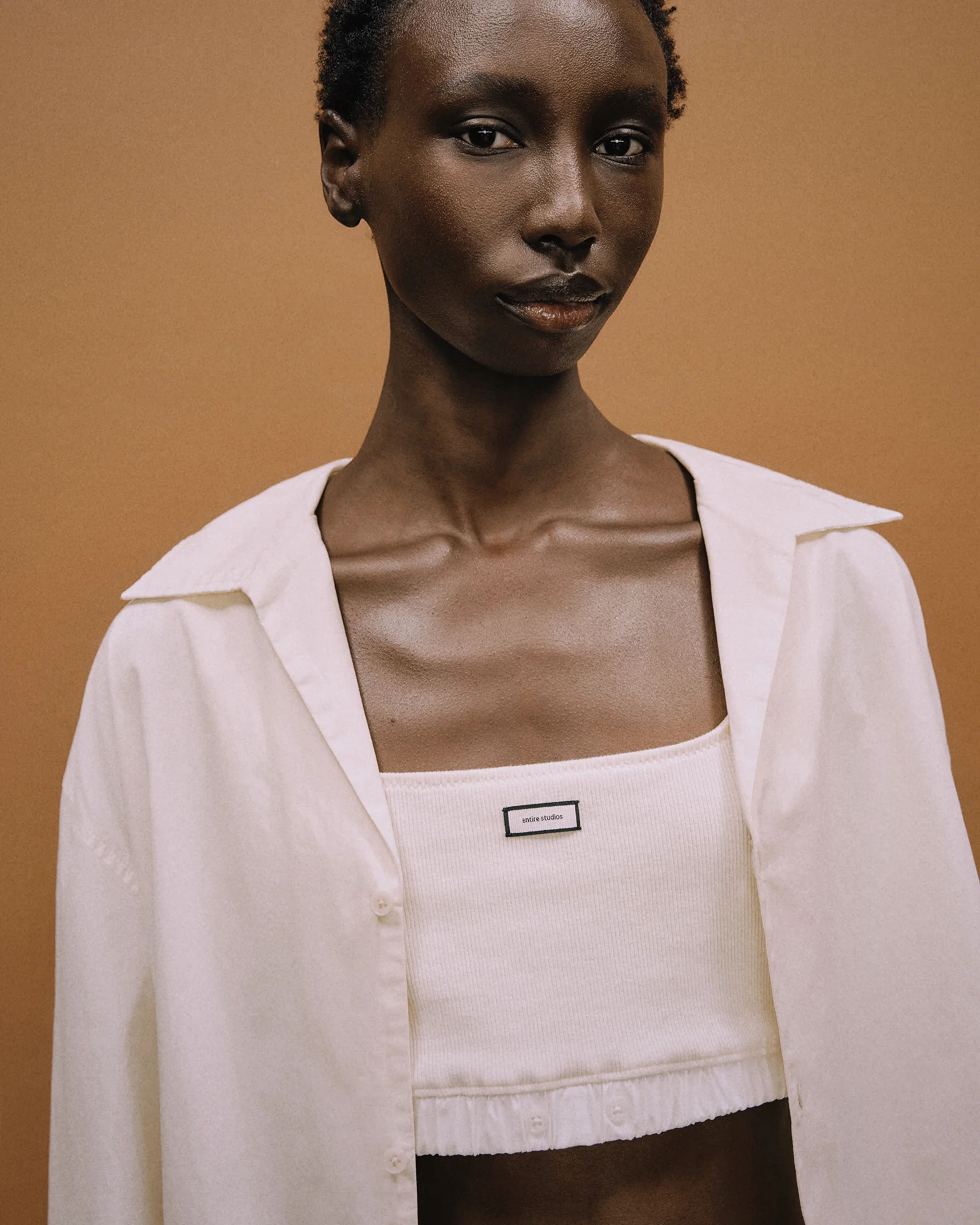 LS Pajama Shirt Off White - Image 3