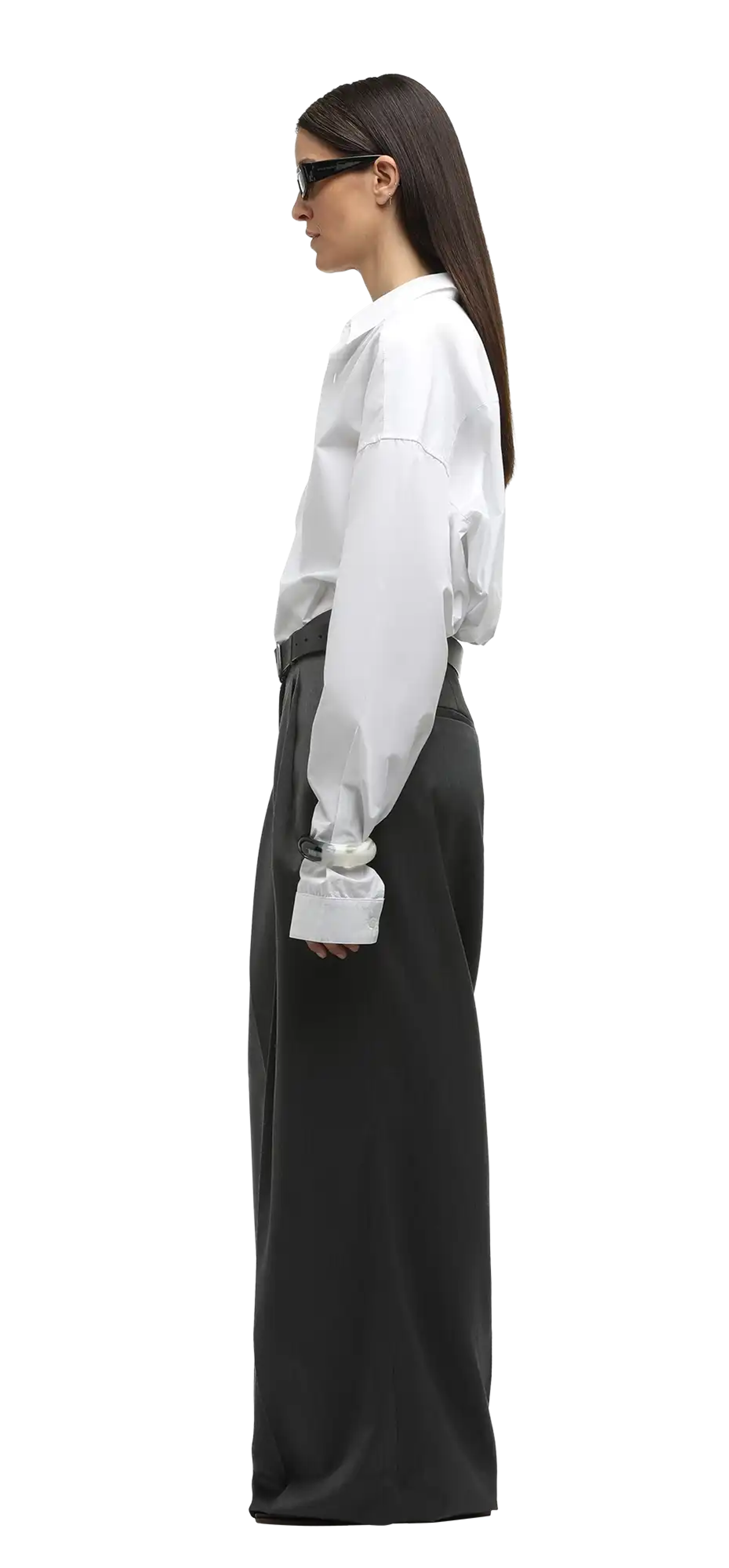 pleated-womens-pant-grey character left view